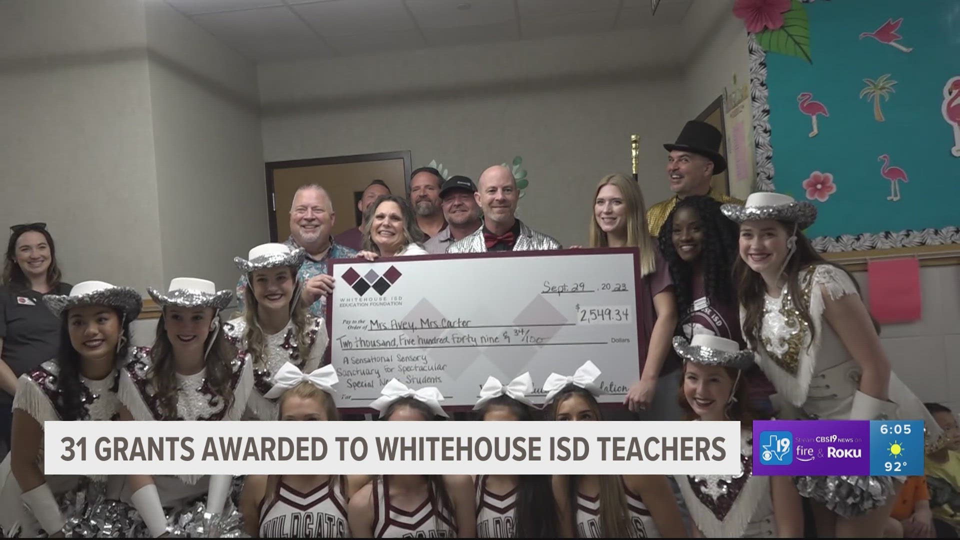The Whitehouse ISD Education Foundation received over $74,000 in grants for teachers within the district.