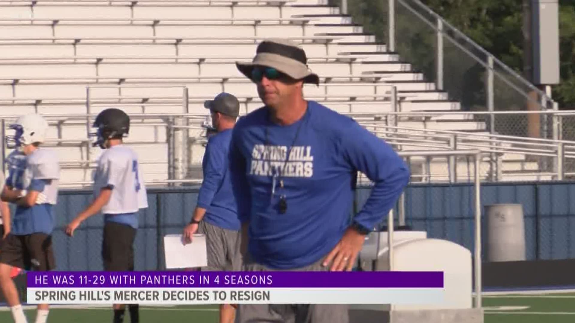 Spring Hill football coach Kelly Mercer told district officials he will be resigning.