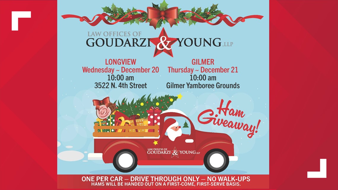 MARK YOUR CALENDARS Goudarzi & Young to hold annual ham giveaway