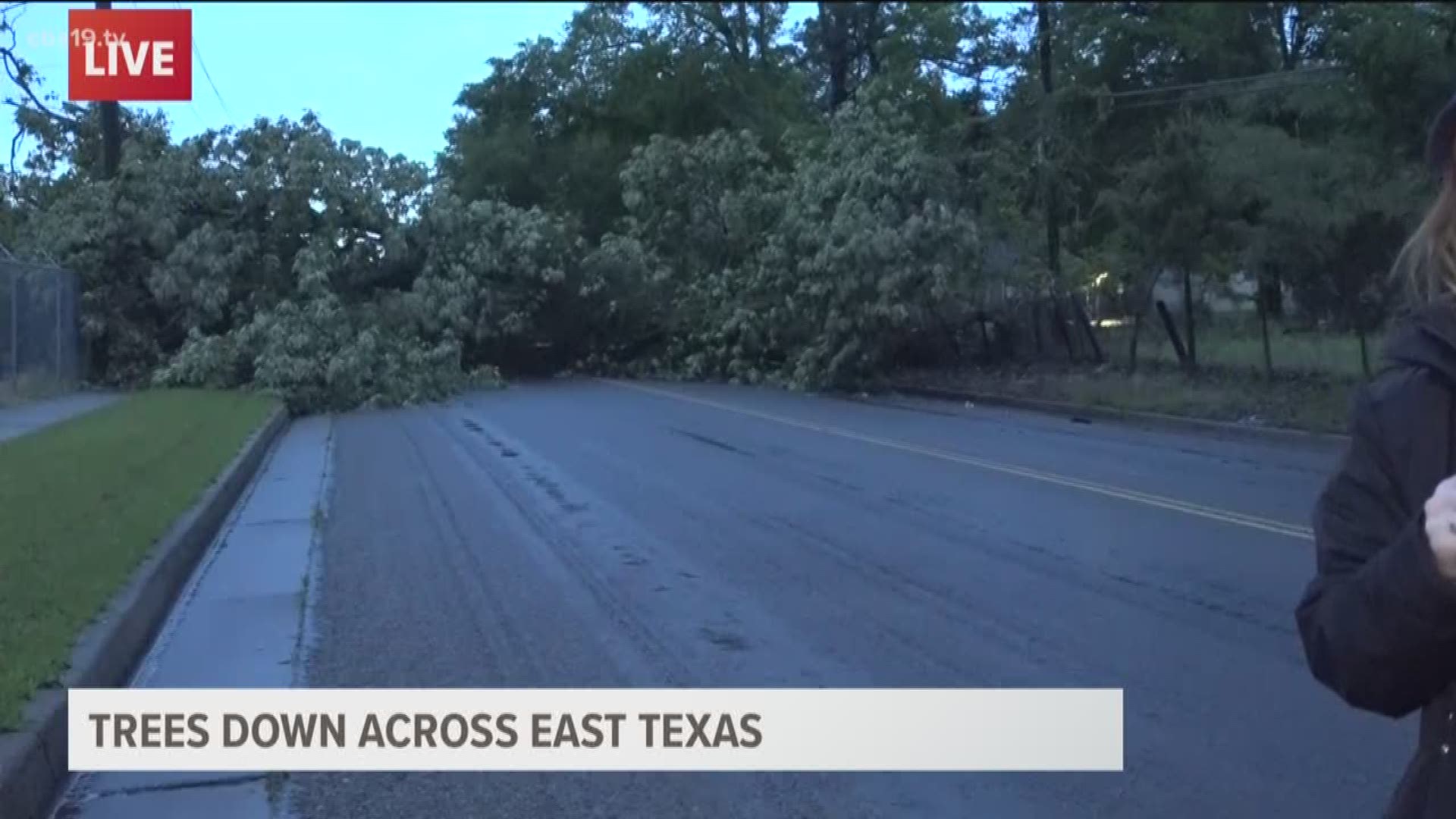 Severe weather moved through East Texas in the overnight hours bringing heavy rain across the Piney Woods region.