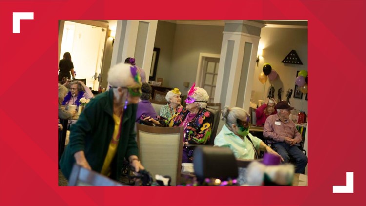 The Hamptons residents celebrated Mardi Gras with an indoor parade
