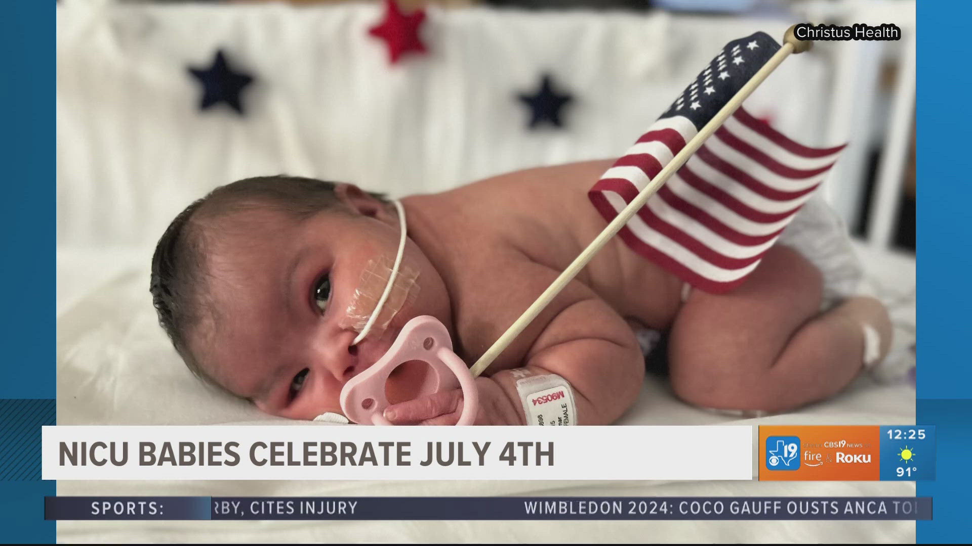 NICU babies celebrate July 4th