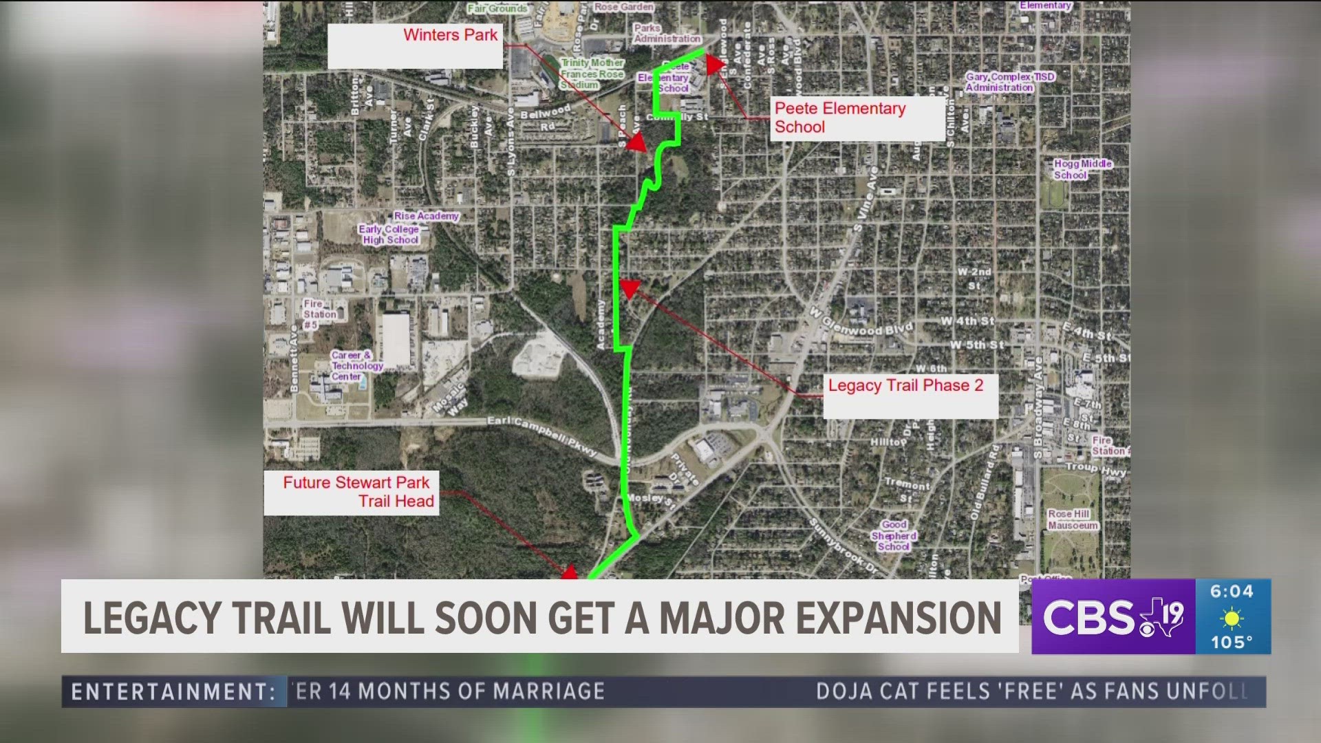 Construction on Legacy Trail expansion starting this fall