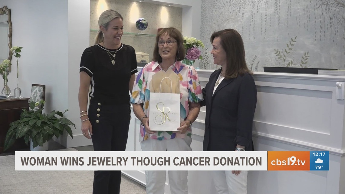 East Texas woman wins jewelry after years of donating to Tyler Cattle Baron's cancer fundraiser