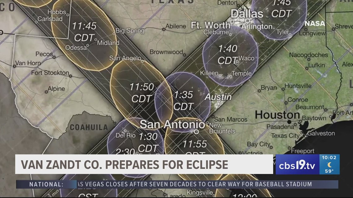 Van Zandt County and AT&T prepare for eclipse crowds - Vimarsana News