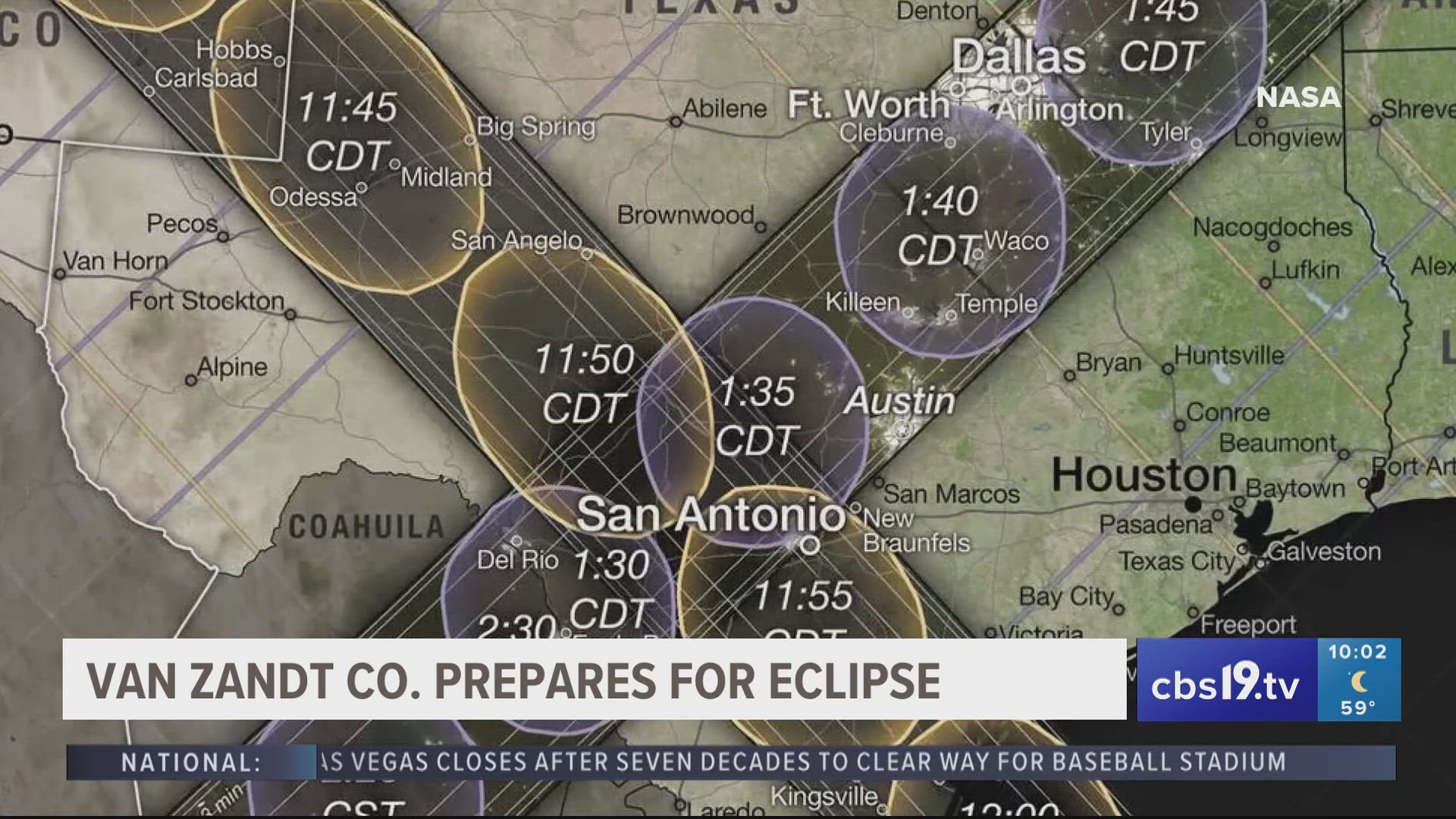 East Texas county, cell service providers make preparations ahead of total solar eclipse
