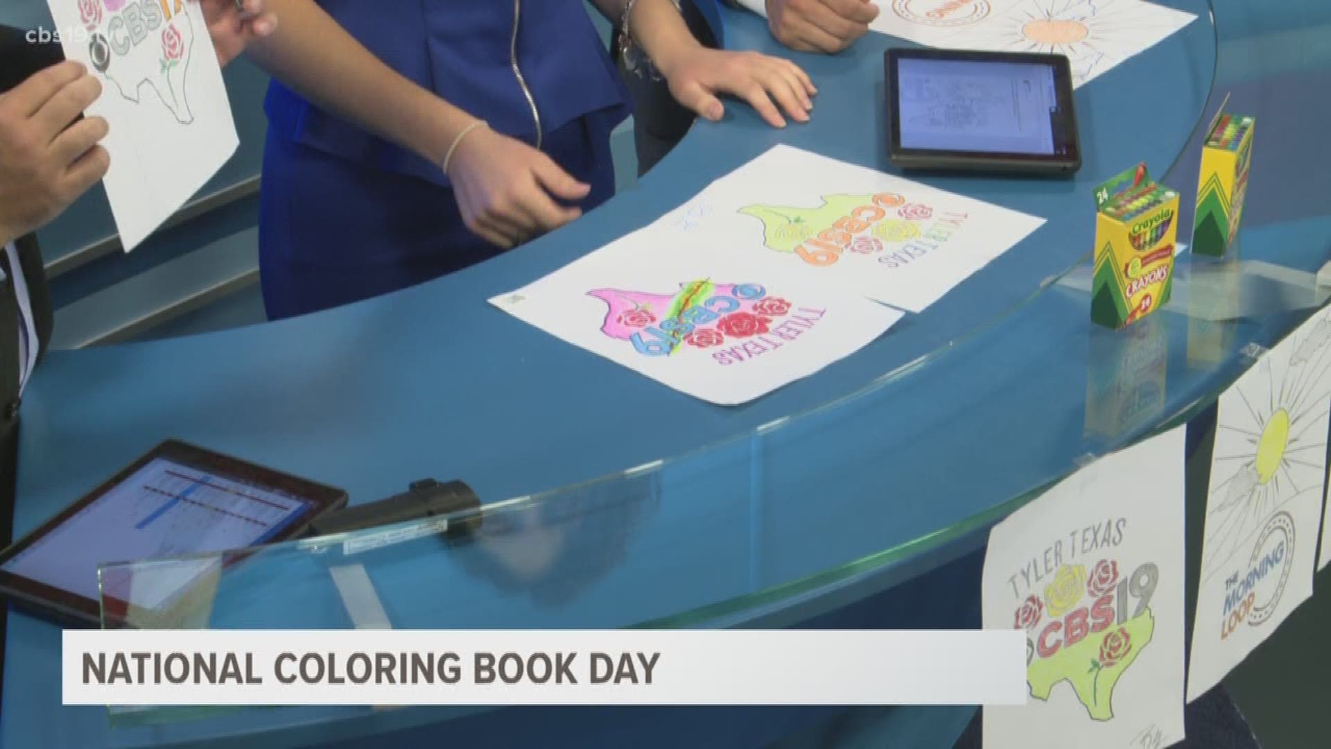 Gaby, Keith and JJ show off their coloring book masterpieces and tell you how YOU can get in on the fun!