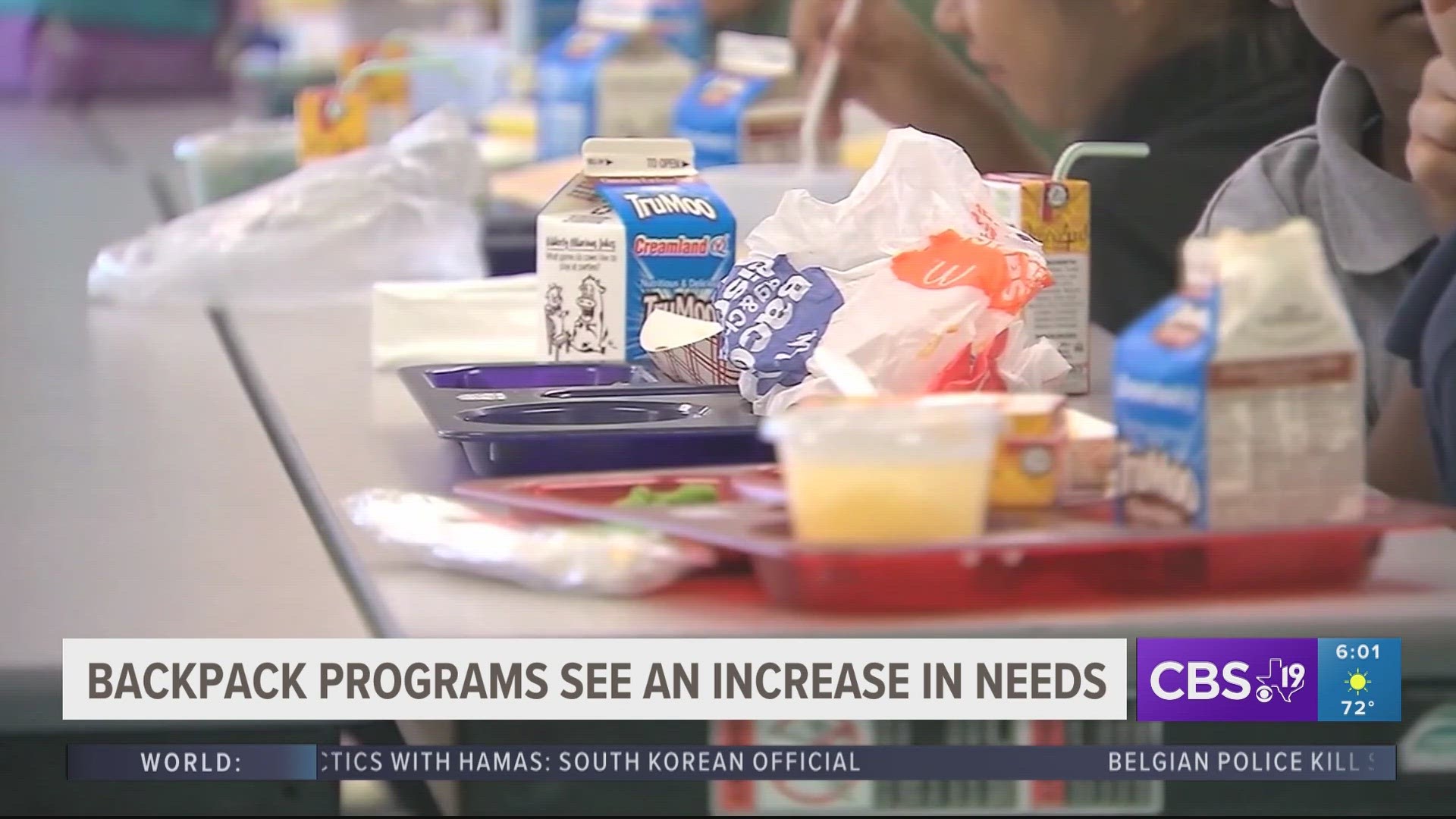 The East Texas Food Bank is helping 55 school districts prepare free meals for their backpack program. The food bank said they’ve seen a 25% increase.