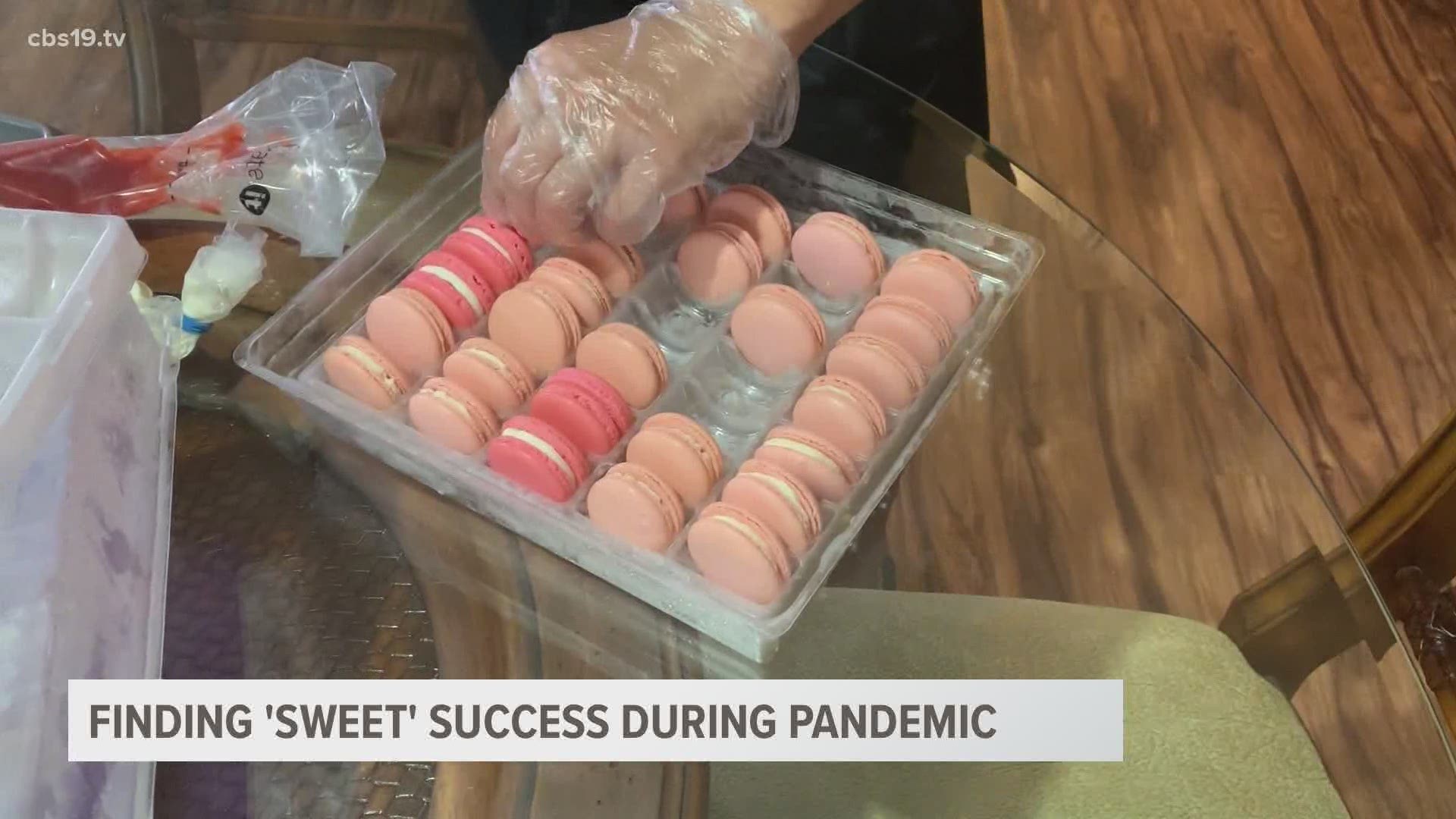 A UT Tyler student put his free time to use by launching a confections business based on macarons.