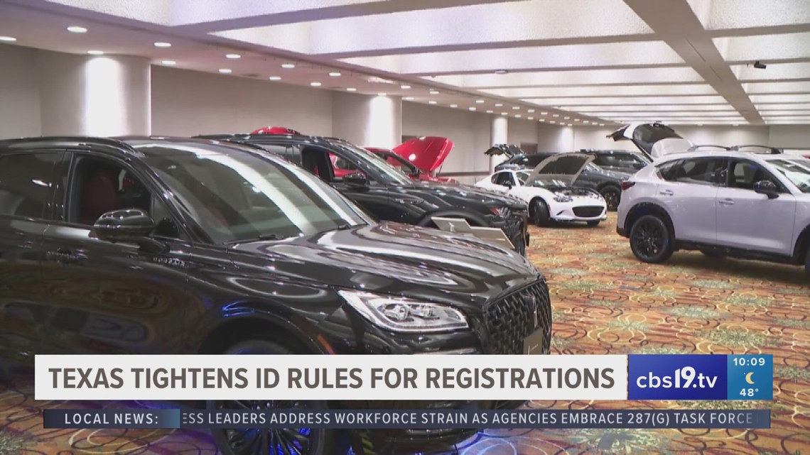 Texas tightens ID rules for vehicle registrations