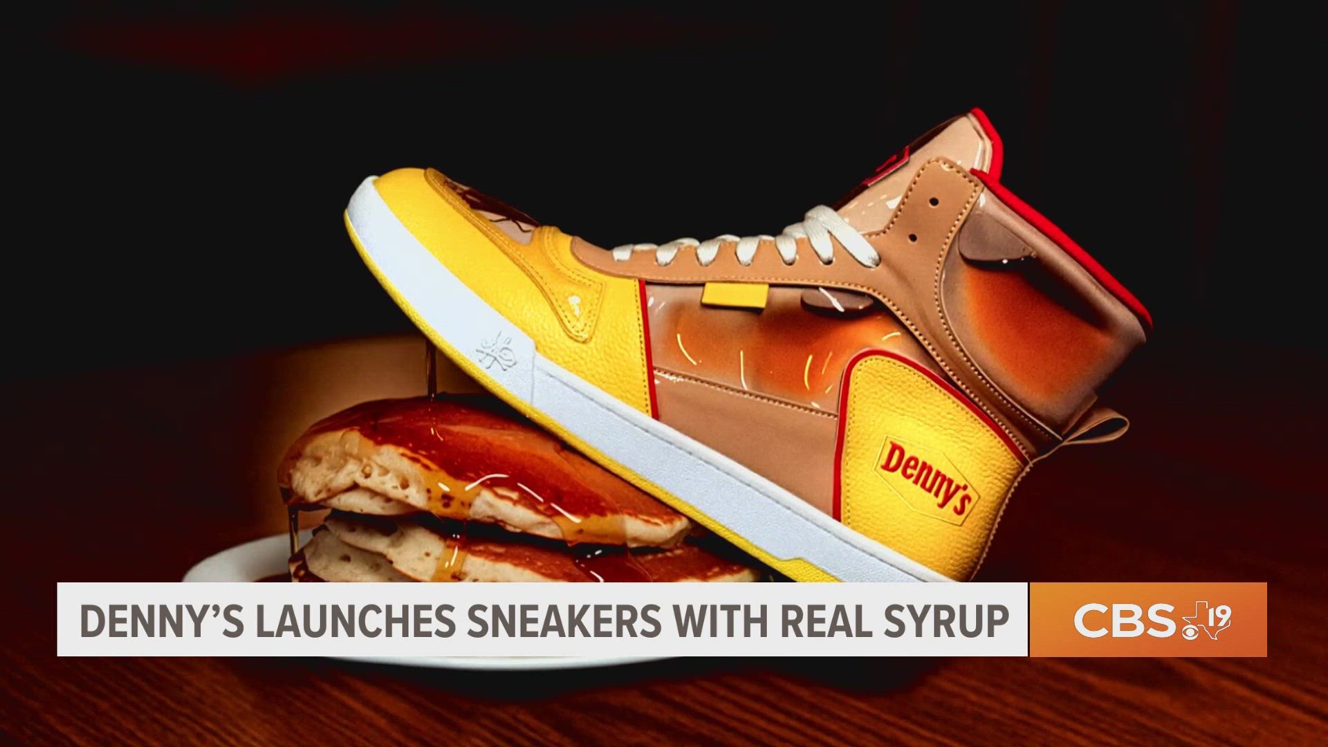 Denny's launches sneakers with real syrup | cbs19.tv