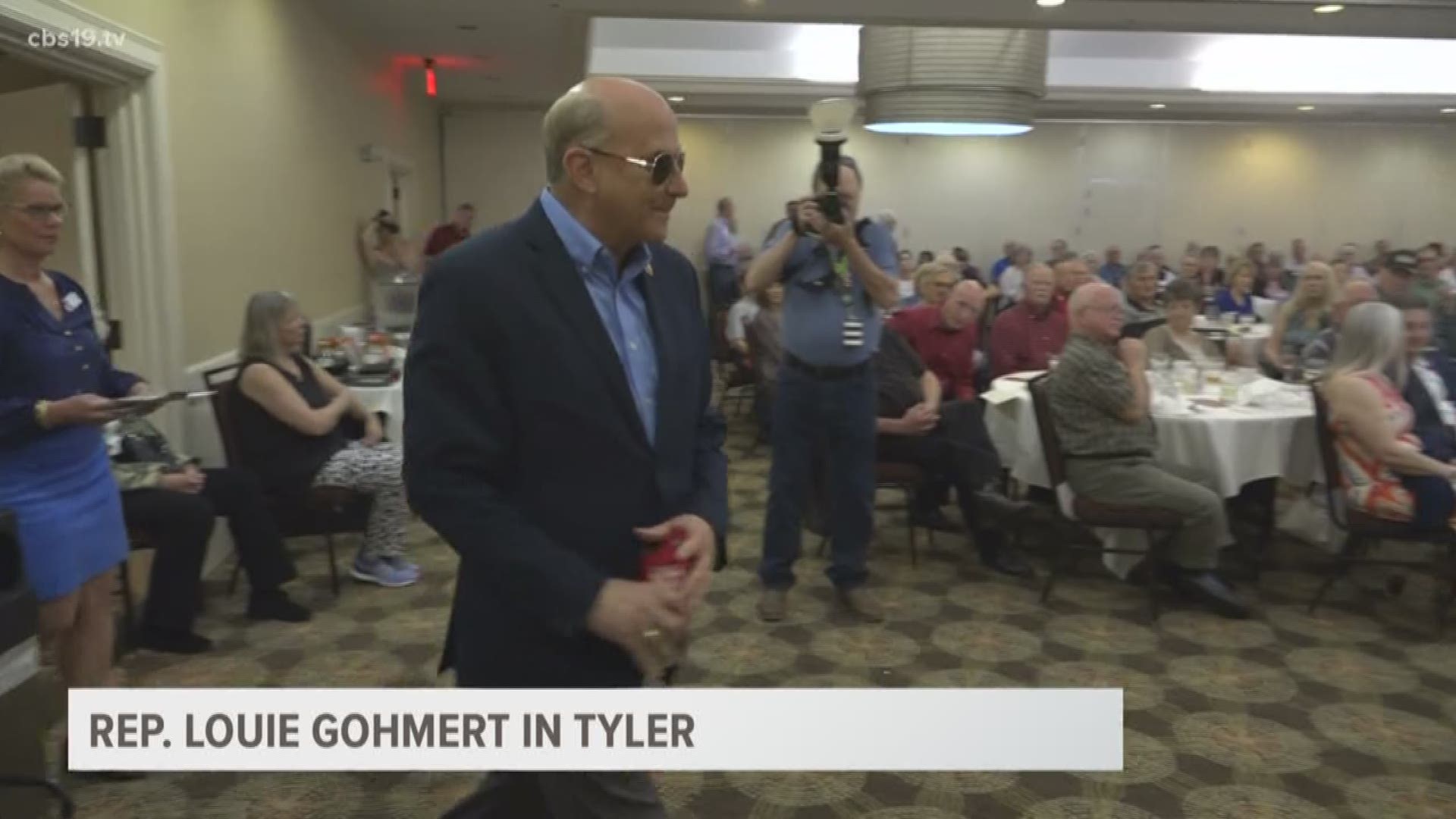 Due to the Easter break at the capital, Congressman Louie Gohmert came back to East Texas. Tuesday night he addressed constituents about what is happening in Washington D.C.