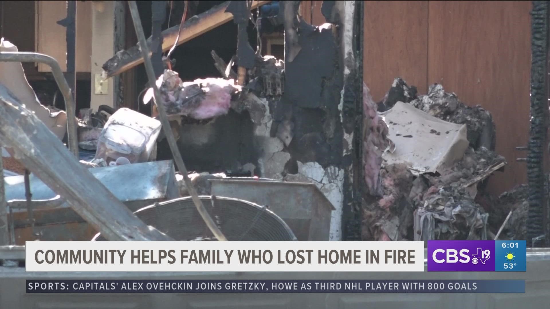 Marshall community rallies behind a family whose home is a total loss