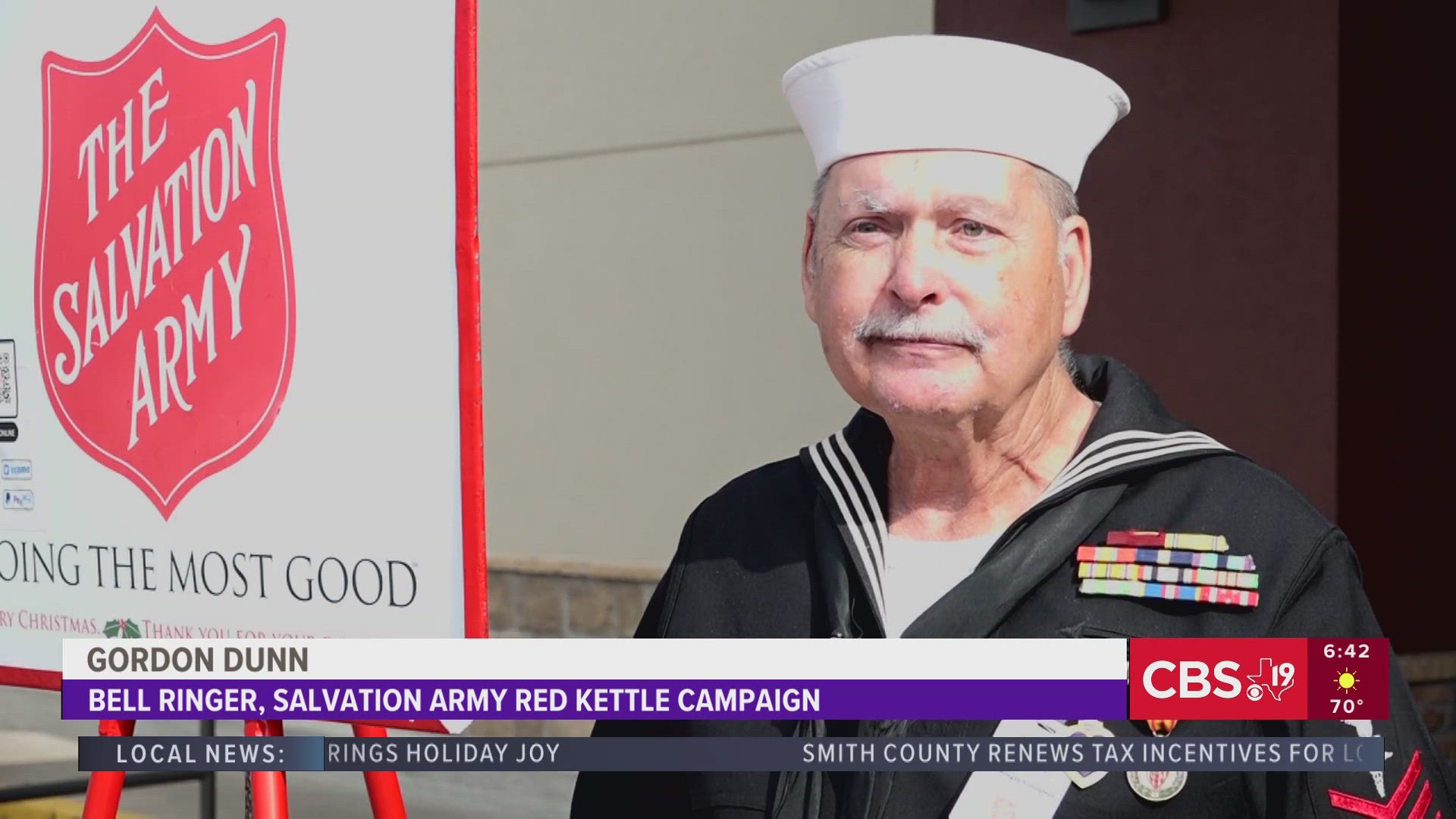 Navy veteran Gordon Dunn has been volunteering for nearly a decade.