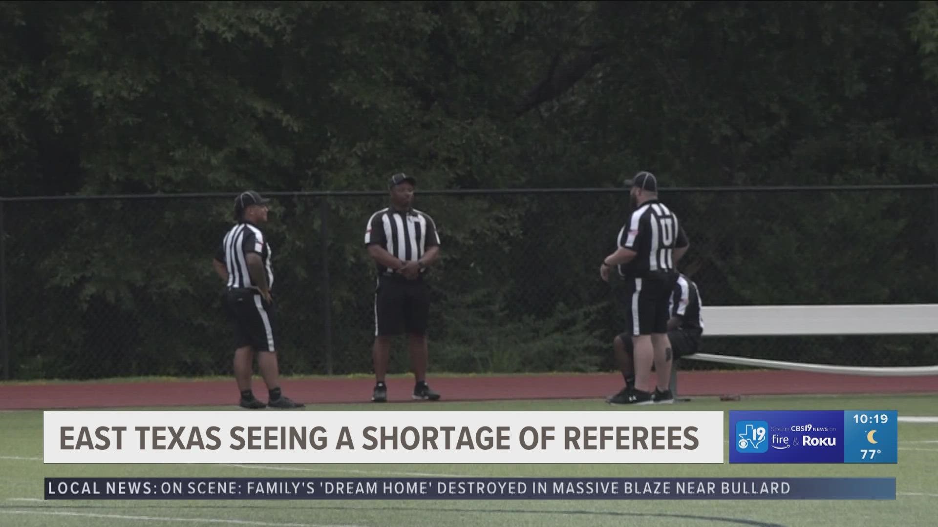 East Texas needs more referees amid shortage