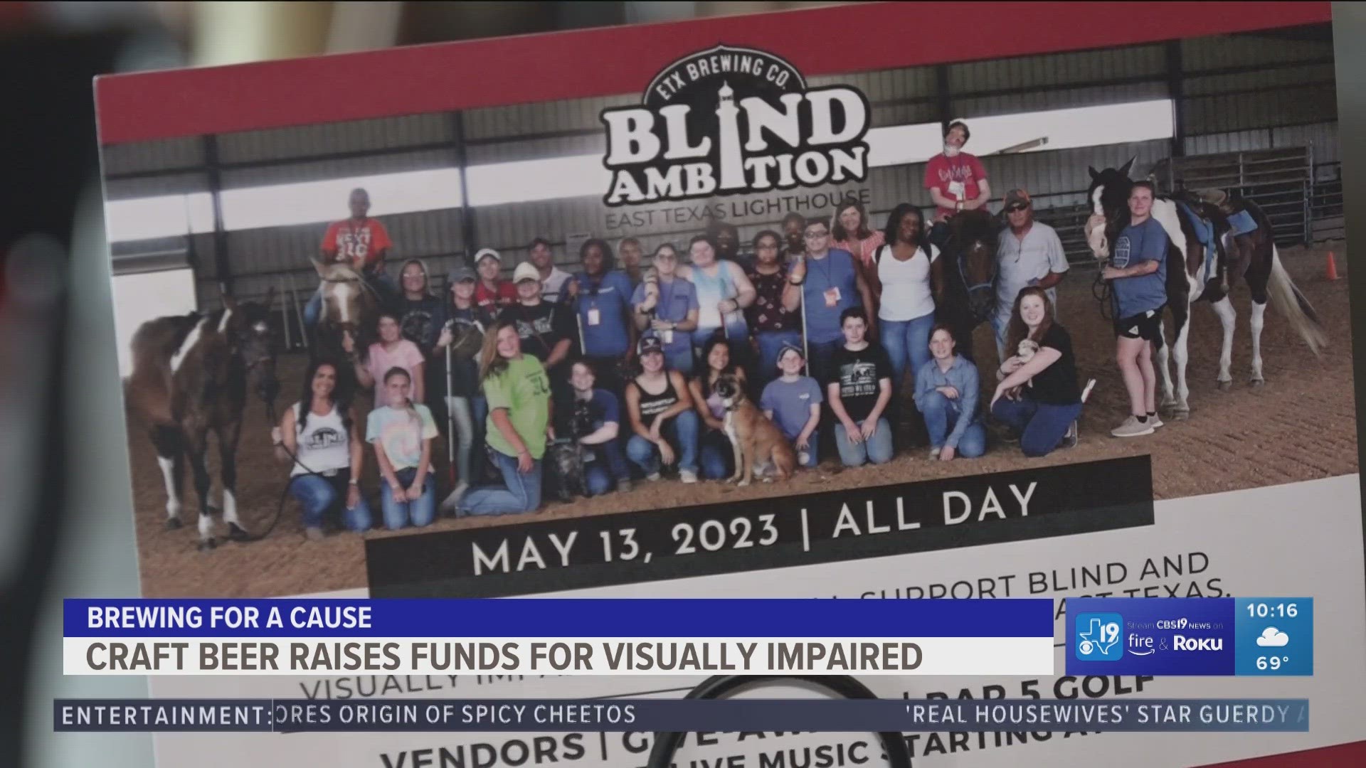 ETX Brewing Company is bringing back their brew "Blind Ambition" to help raise funds for East Texas Lighthouse for the Blind's second annual summer camp.