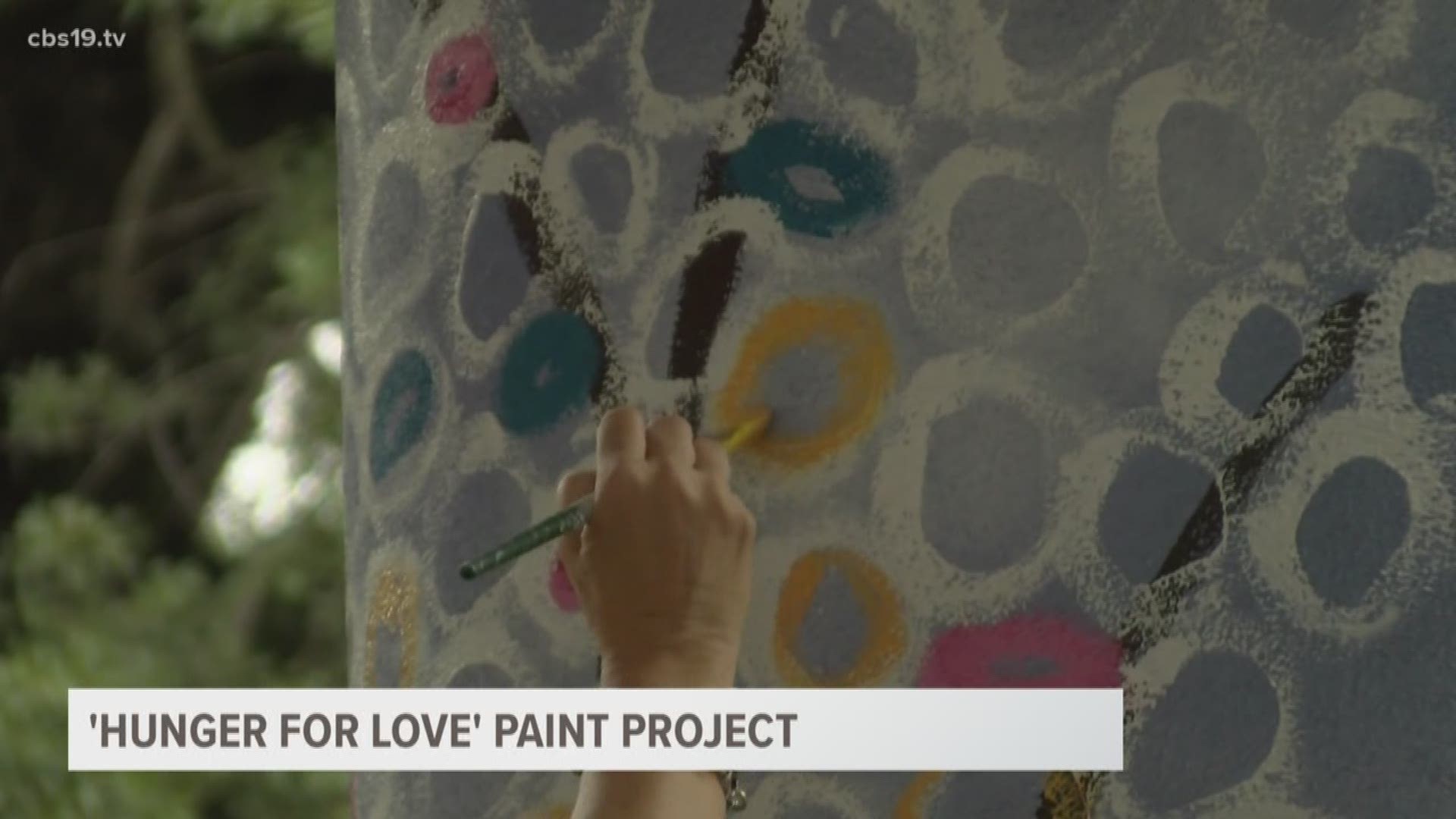 'Hunger for Love' is inviting locals to paint every Saturday to get some perspective on their community.