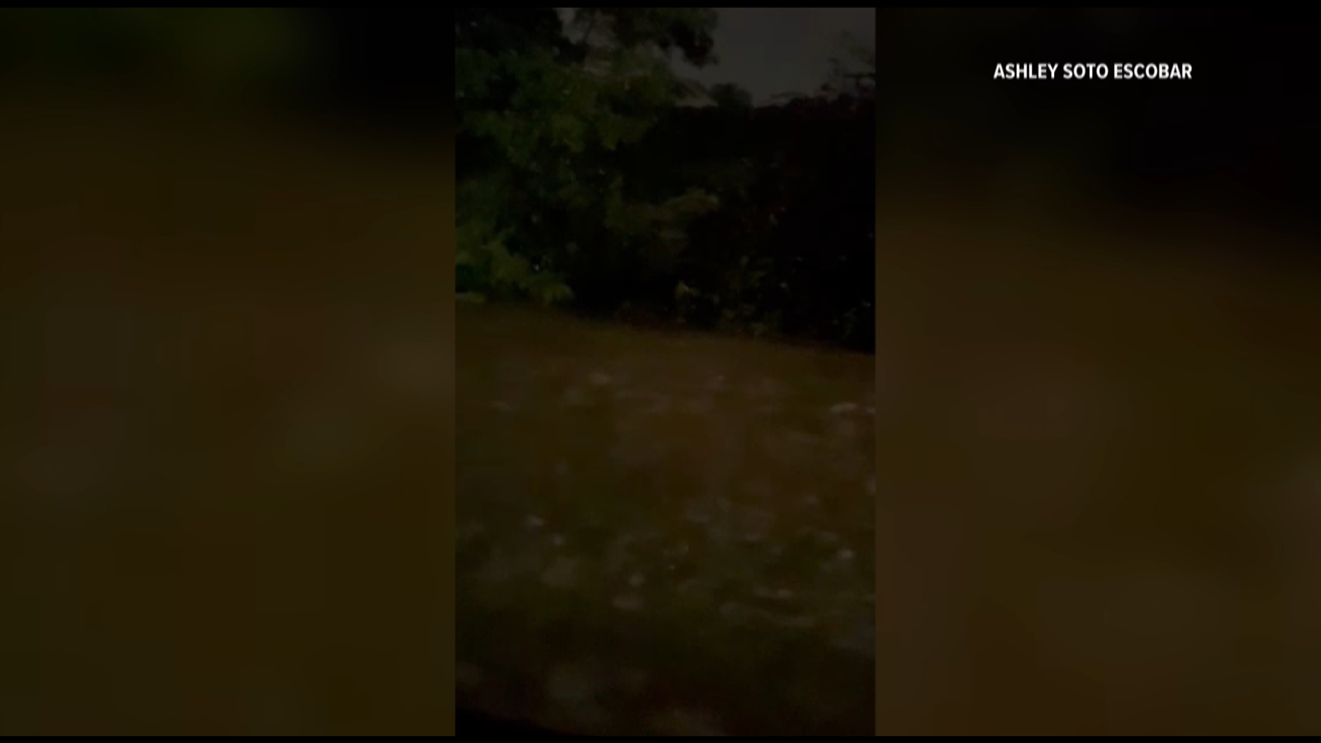 Heavy flooding in the area