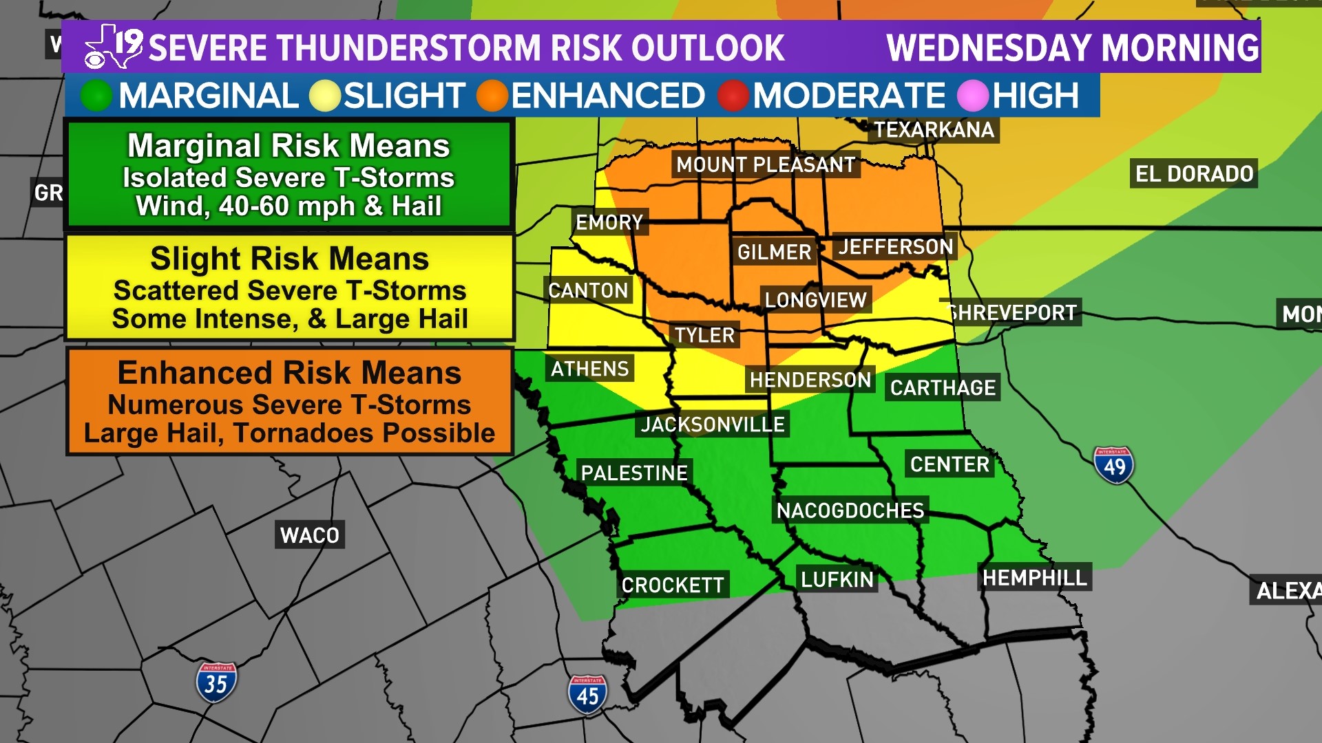 CBS19 EYE ON WEATHER DAY Wednesday, April 5, 2023 cbs19.tv