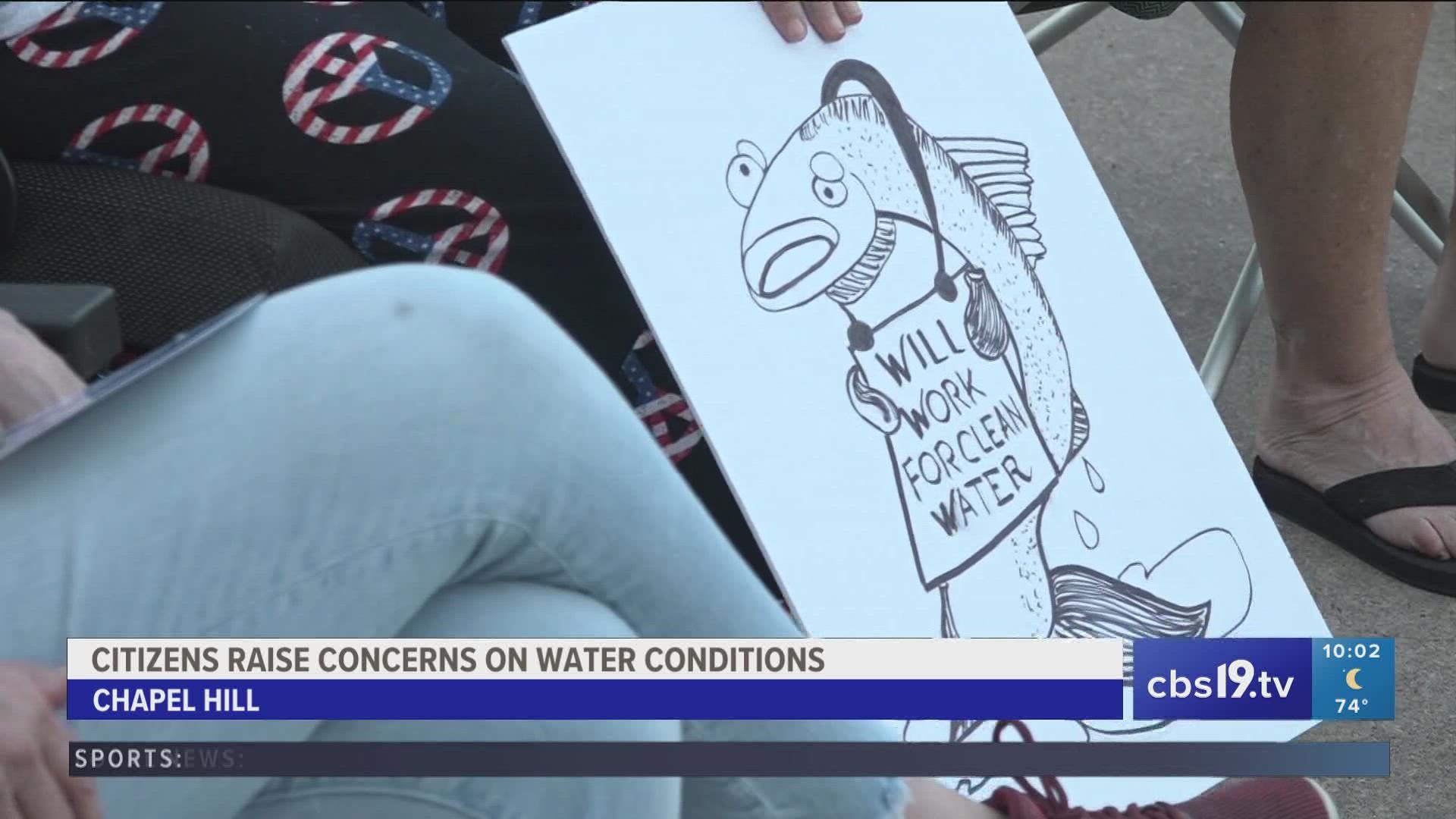 Chapel Hill residents raise concern over unsafe water conditions