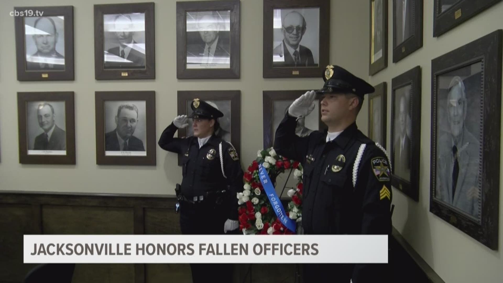 Community Gathers to support fallen officers