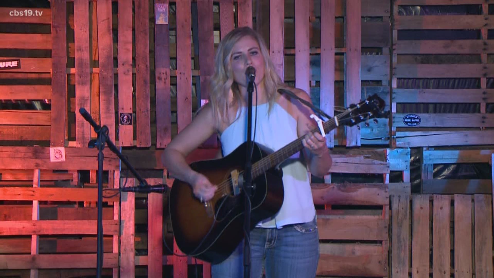Singer-songwriter Anna Stockdale visits CBS 19 to share her downhome country style on Music Monday sponsored by Stanley's Famous Pit Bar-B-Q.