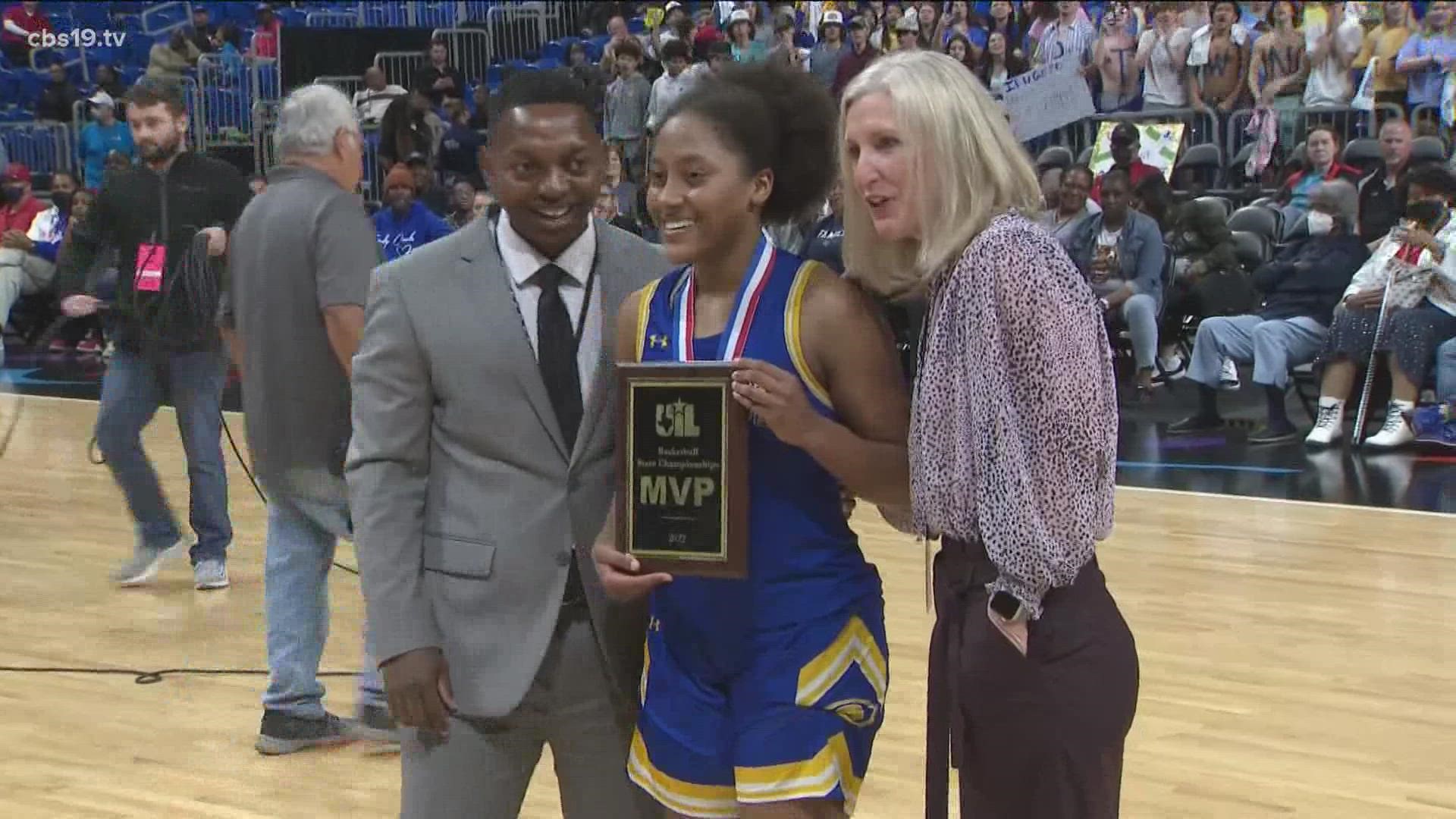 After leading her to team to its first state championship win and winning MVP, Mekhayia Moore earns Player of the Week honors