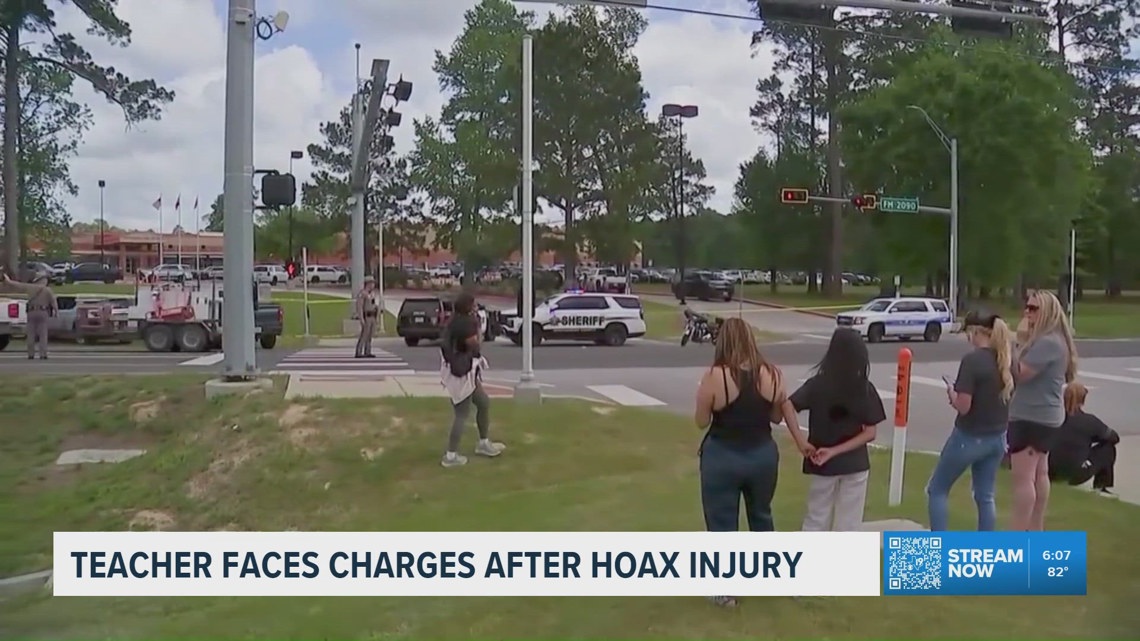 Texas teacher charged after alleged false report triggers lockdown