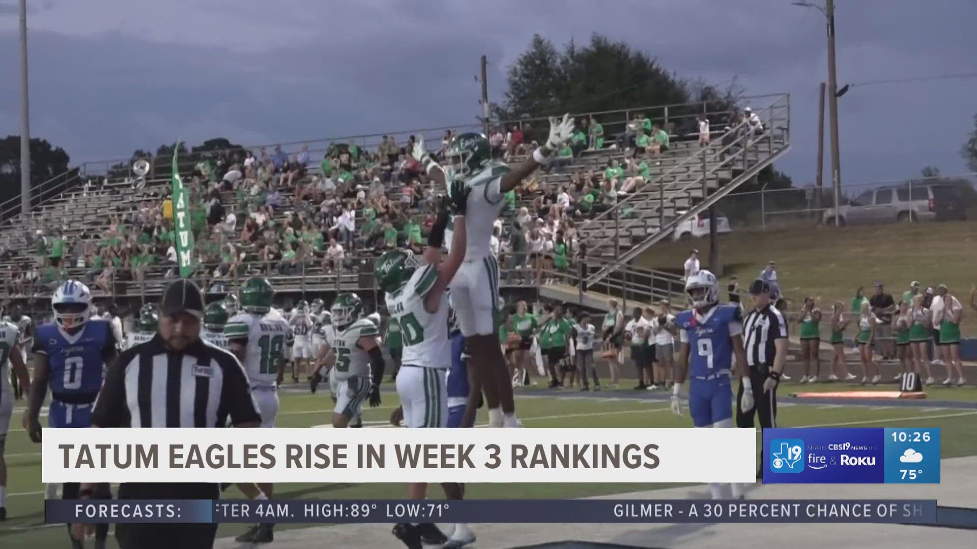 The Tatum Eagles beat No.11 Daingerfield 34-14, adding yet another ranked school to their resume.