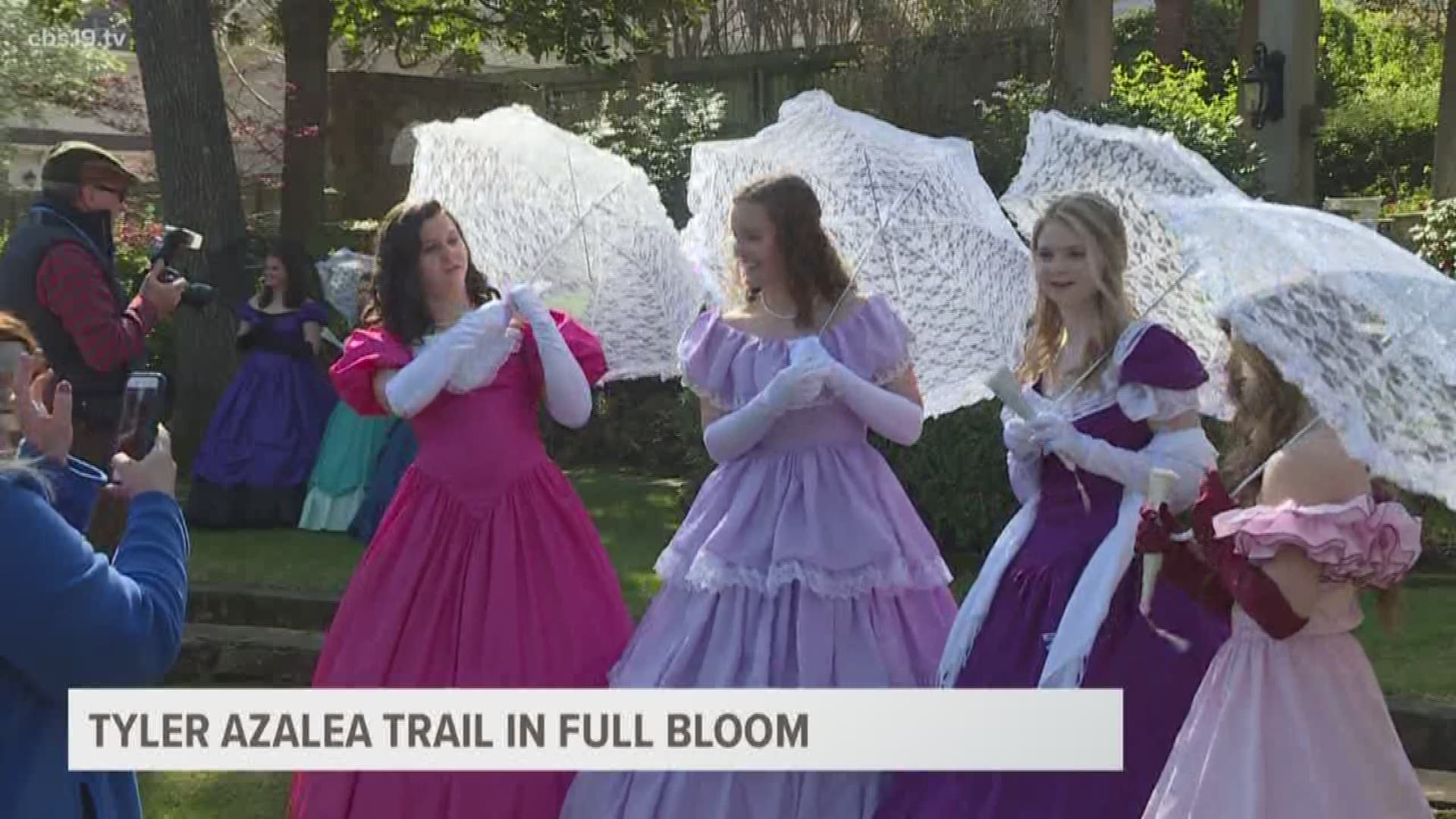 A ceremony was held for the 60th Annual Azalea and Spring Flower Trail to showoff the flowers and the belles.