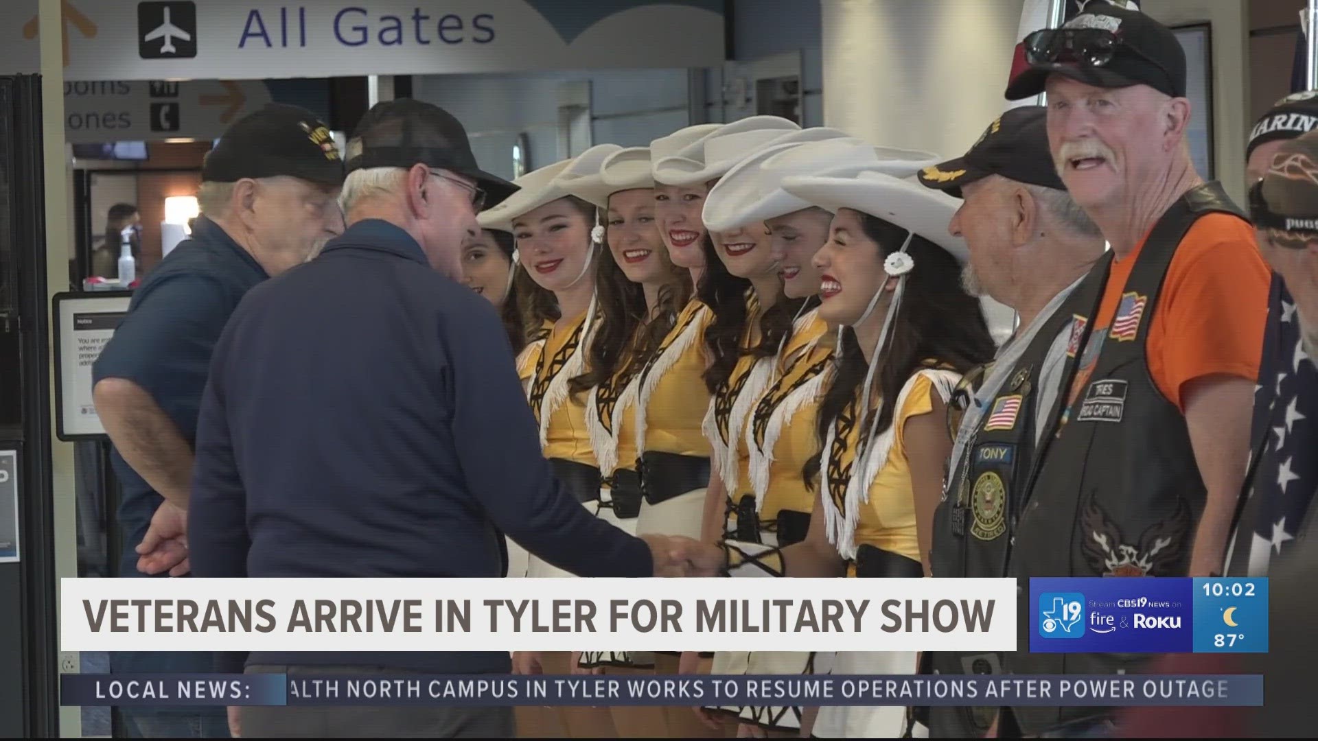 Multiple medal of honor recipients arrived at Tyler Pounds Regional Airport Thursday evening to prepare for the upcoming parade.