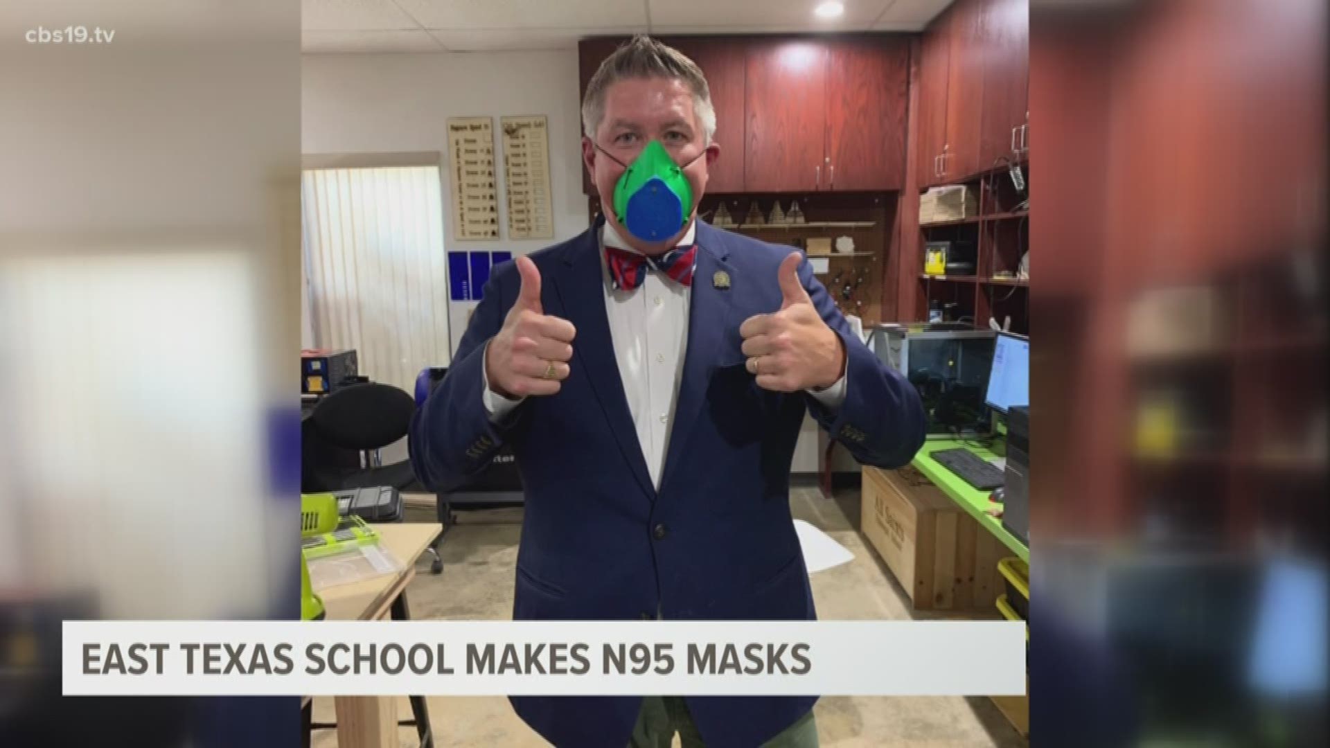 All Saints Episcopal School creates N95 masks, cotton masks and face shields through its 3D printer.