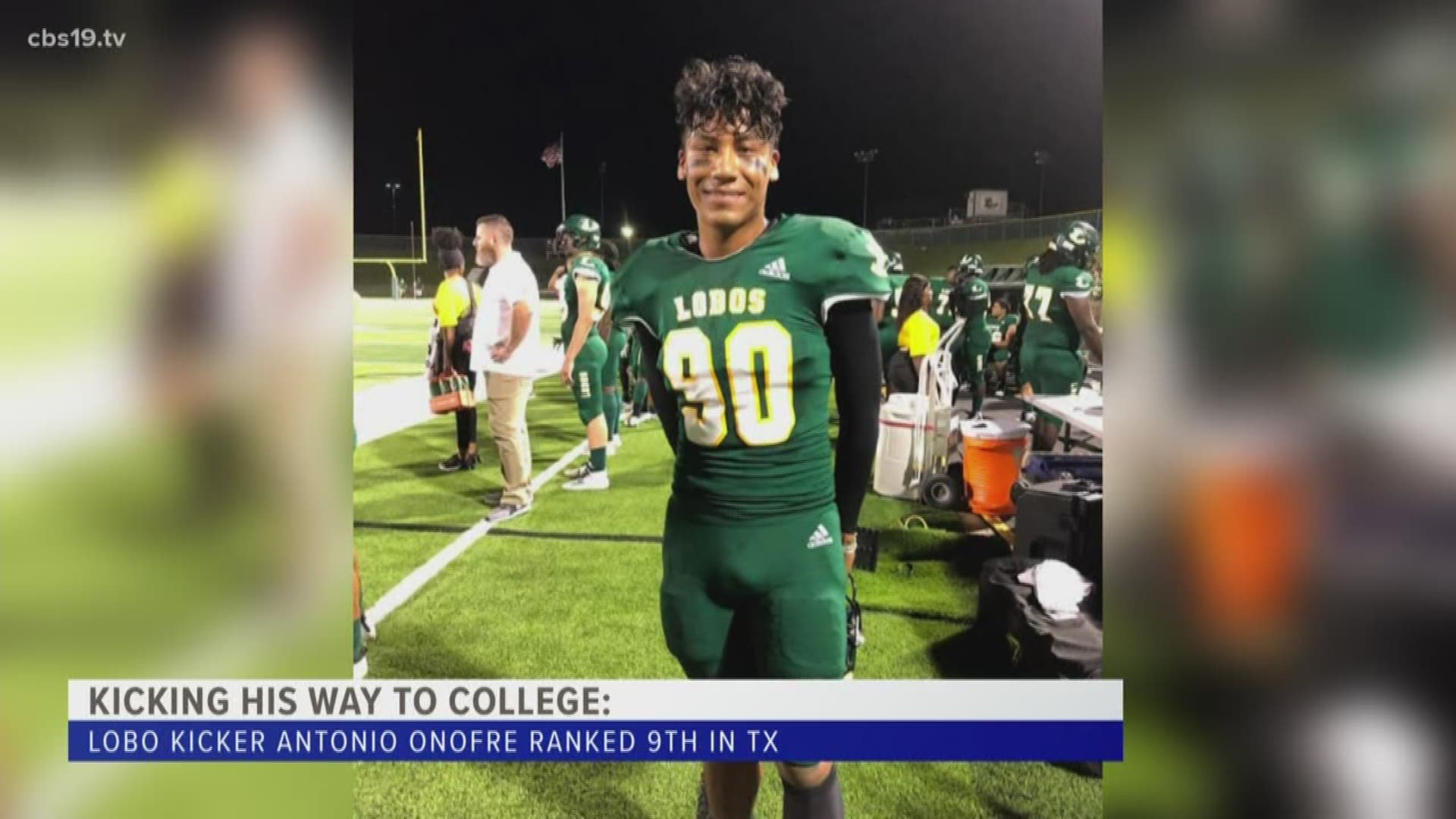 Antonio Onofre is already a 4 and a half star kicking recruit, but at 9th ranked in Texas he believes he can do better.