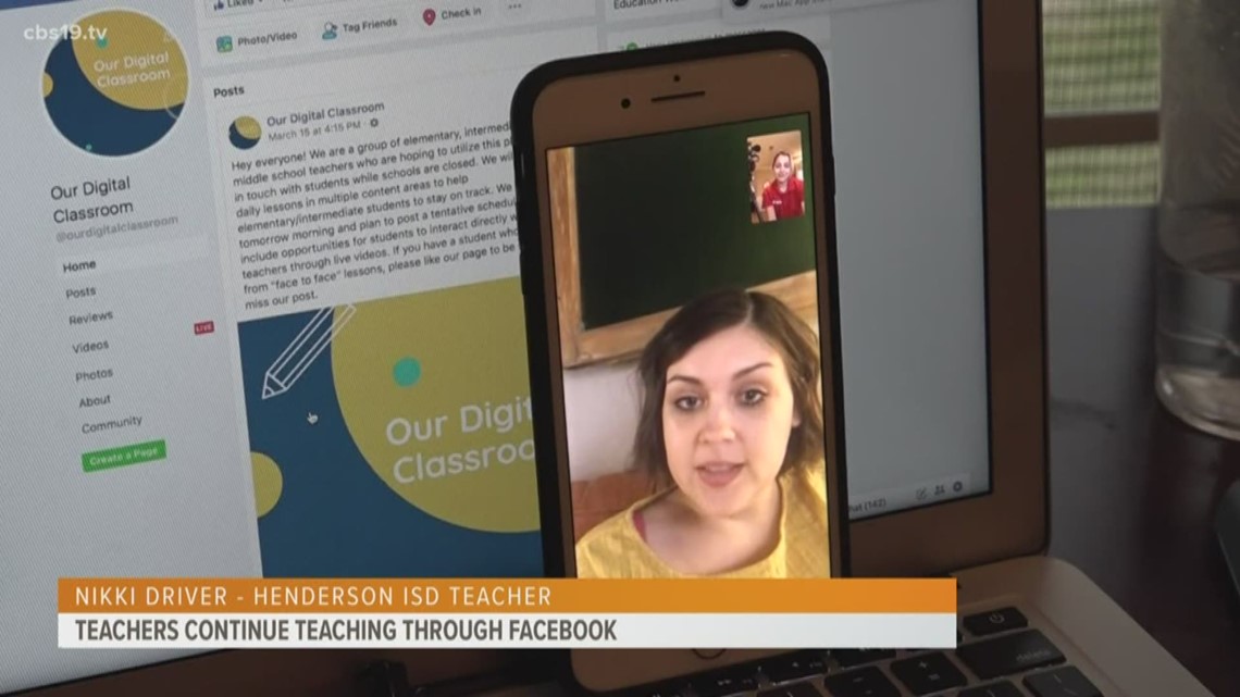 Henderson ISD teachers continue teaching through Facebook Live cbs19.tv