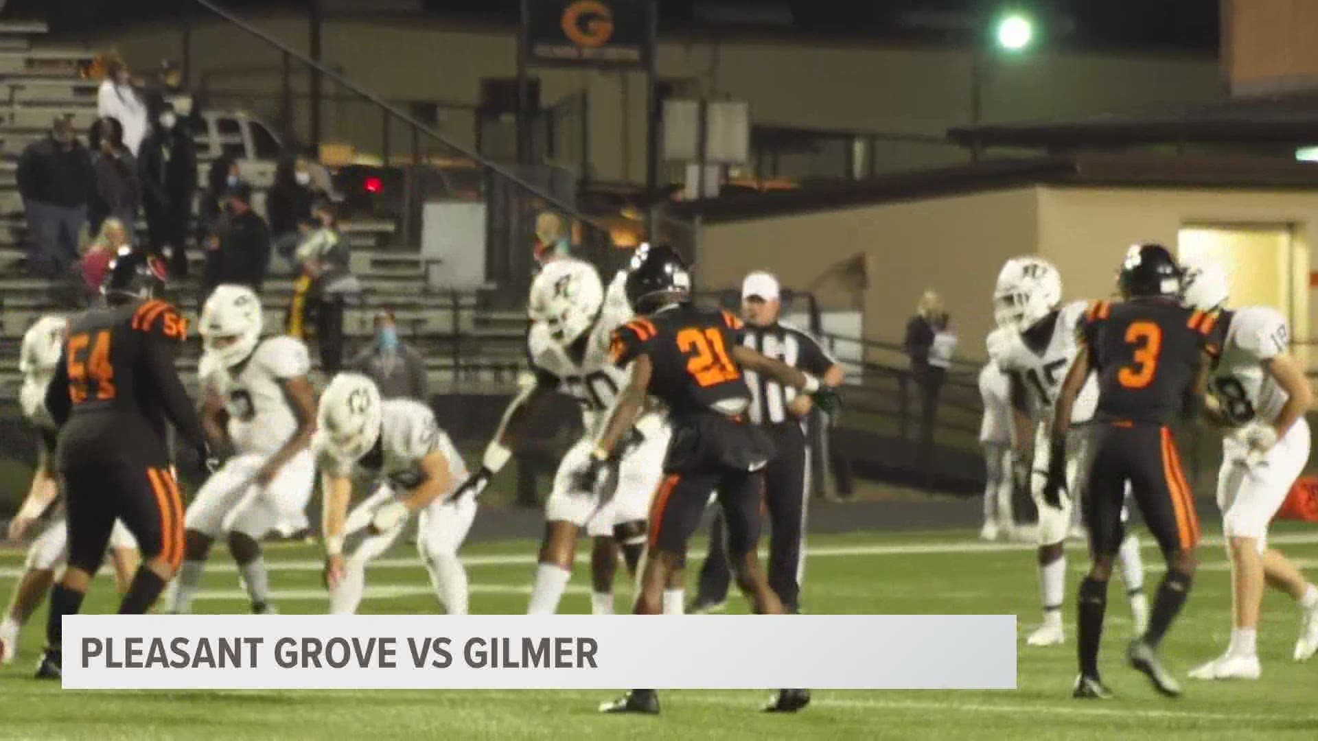 The Pleasant Grove Hawks traveled to Gilmer to take on the Buckeyes for some Friday football action.