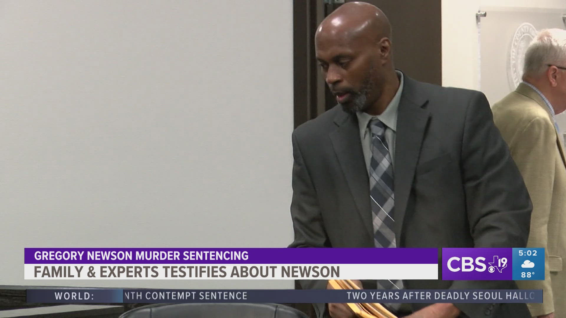 Gregory Newson, of Shreveport, Louisiana, was convicted of capital murder for killing Panola County Deputy Chris Dickerson as he made a routine patrol.