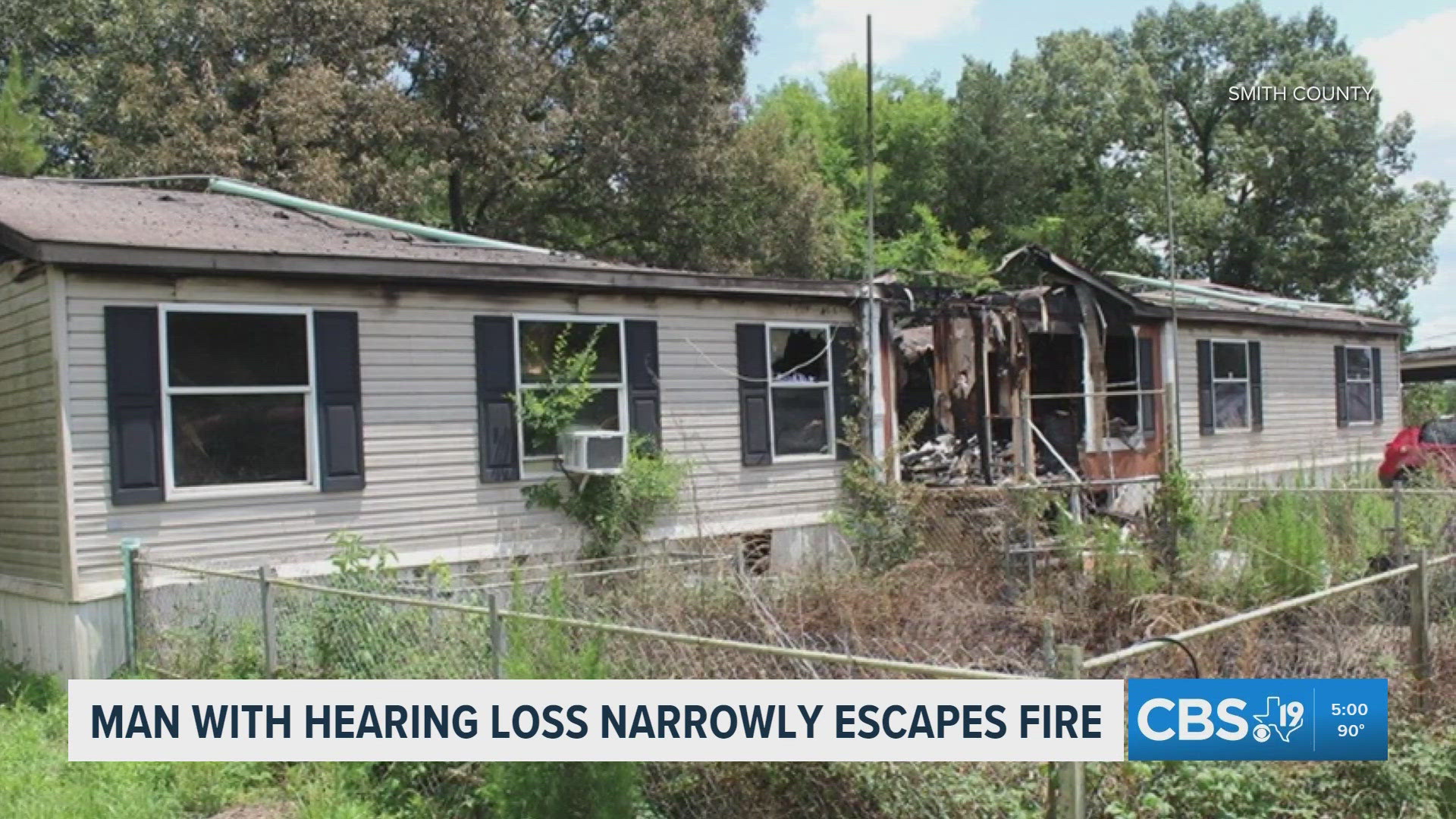 Man with hearing loss escapes mobile home fire near Tyler State Park