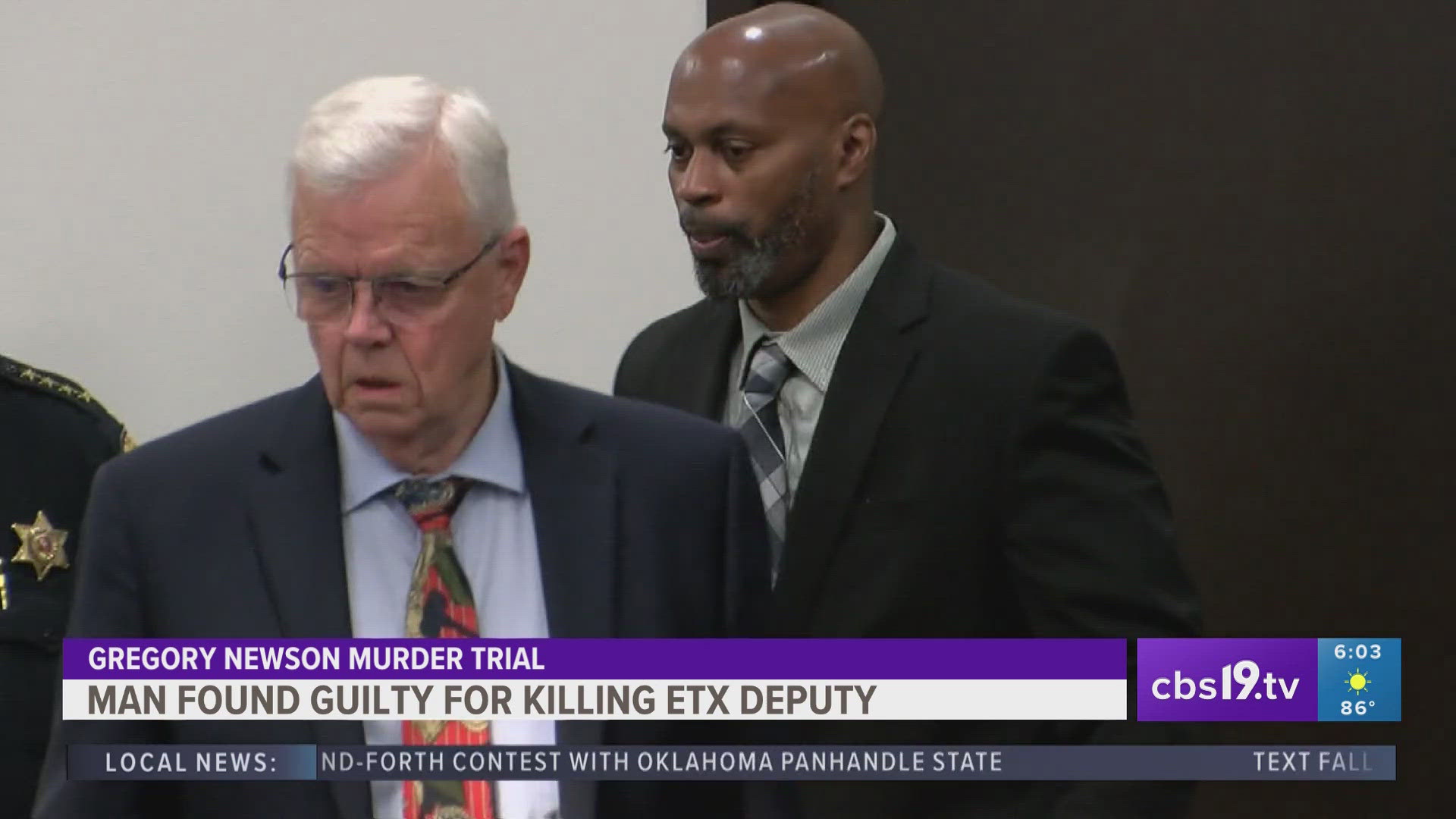 Gregory Newson, of Shreveport, was convicted of capital murder in the shooting death of Panola County Deputy Chris Dickerson's death on Dec. 31, 2019. 