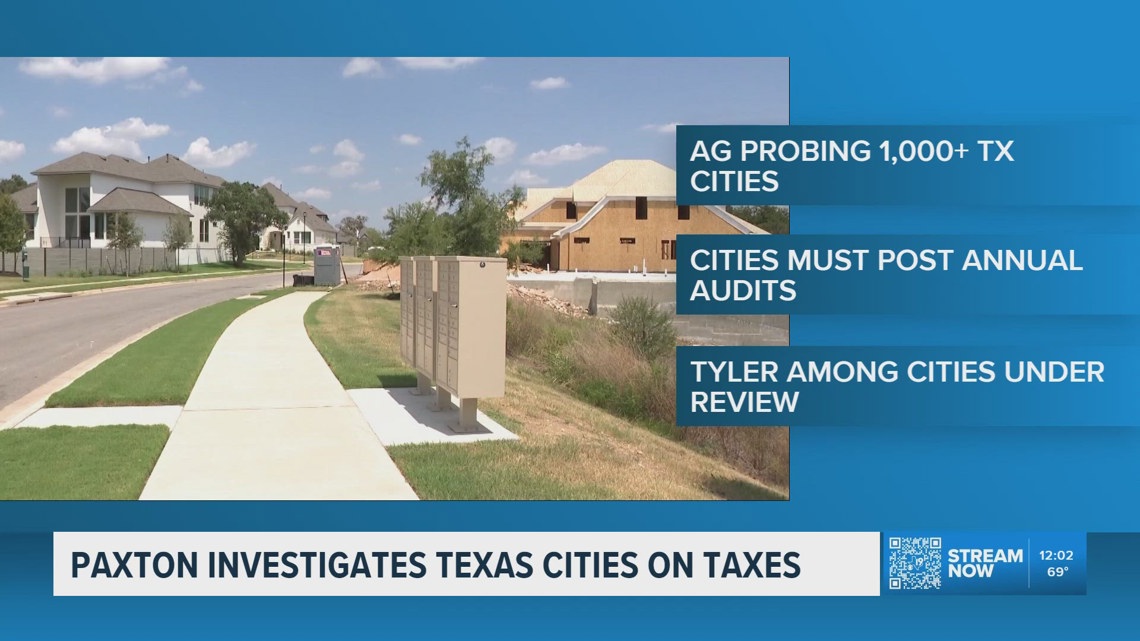 Paxton investigates Texas cities, including Tyler, over transparency ...
