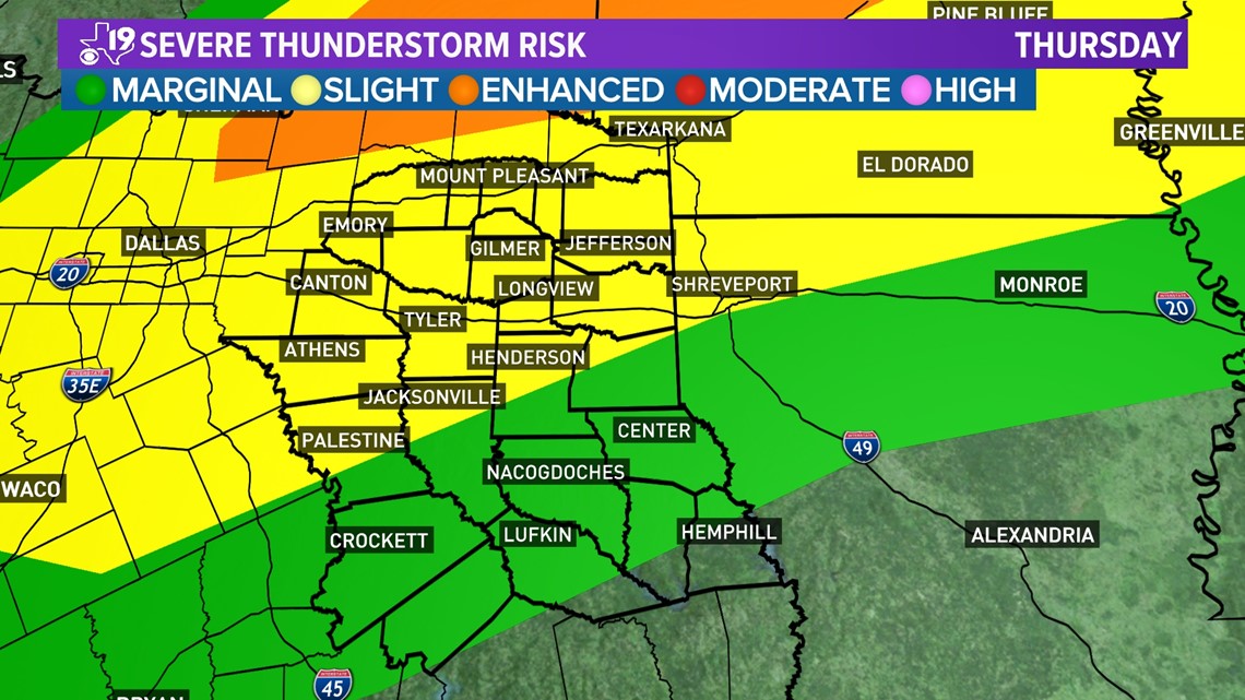 East Texas severe weather updates | cbs19.tv
