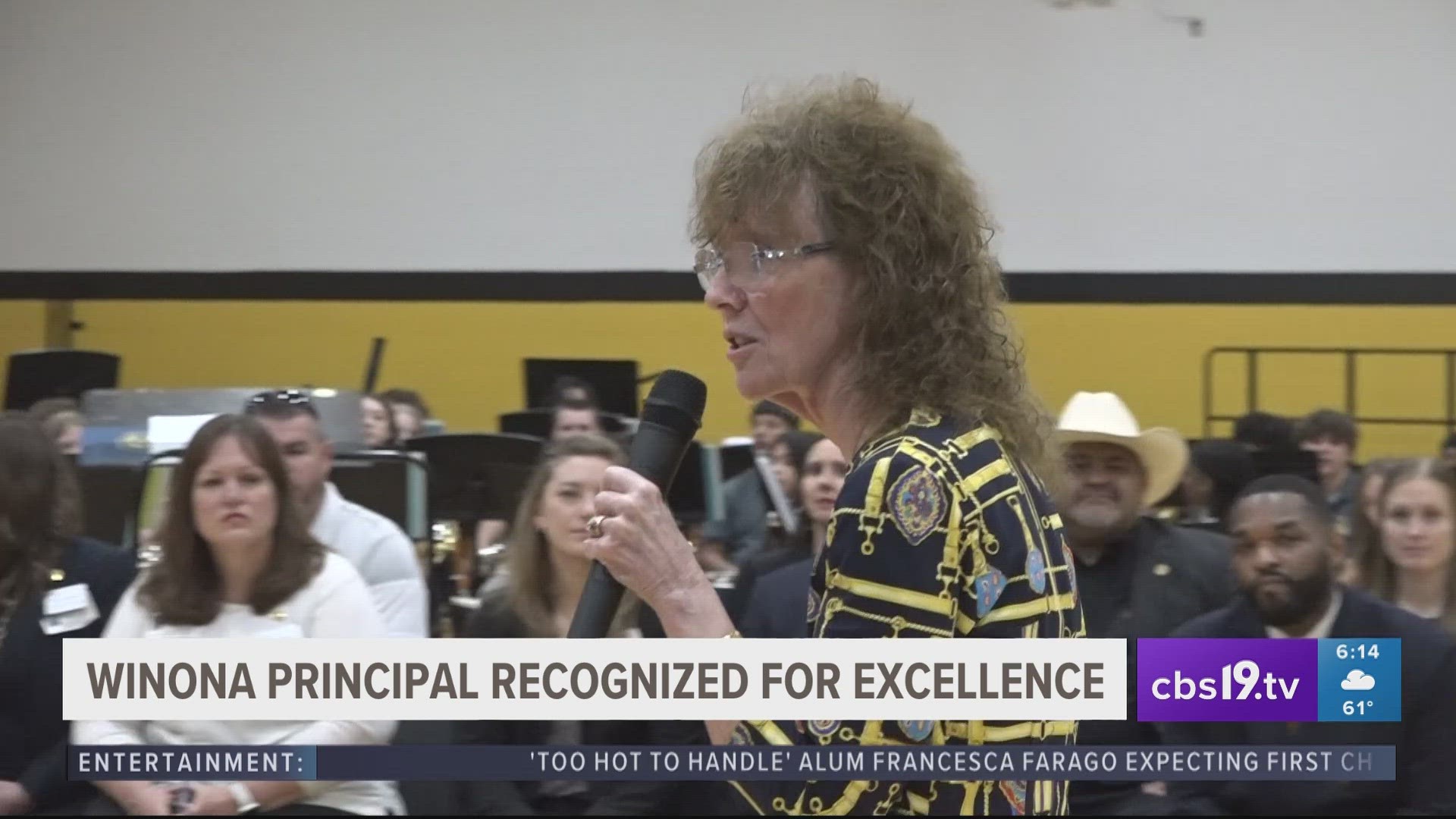 Winona principal surprised with $25,000 prize for excellence in education