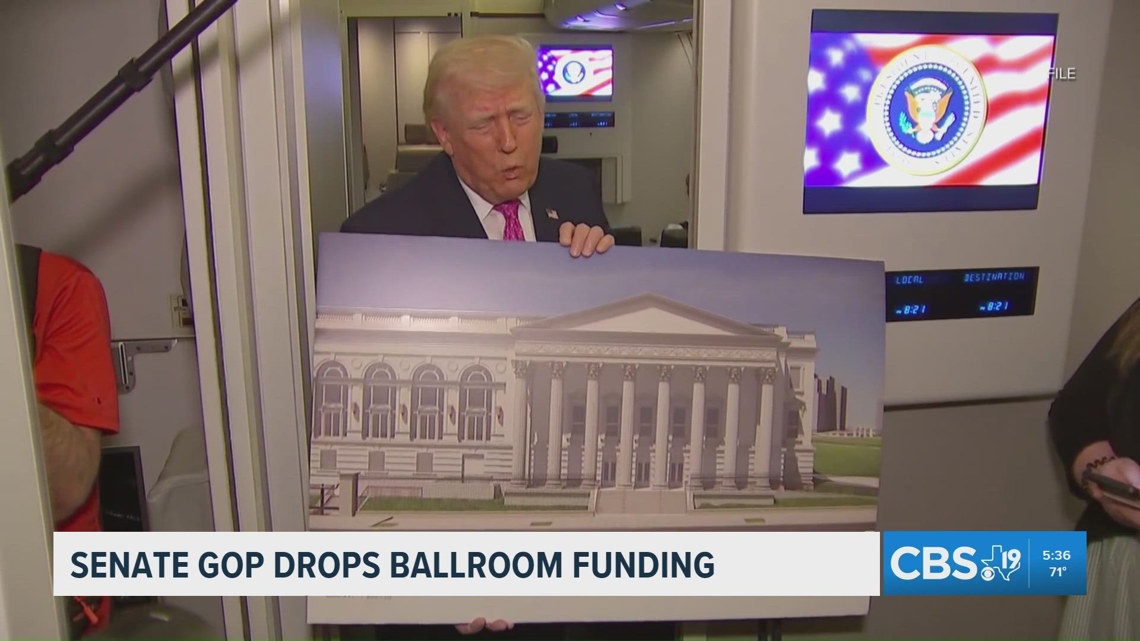 Senate Republicans strip White House ballroom funding from bill