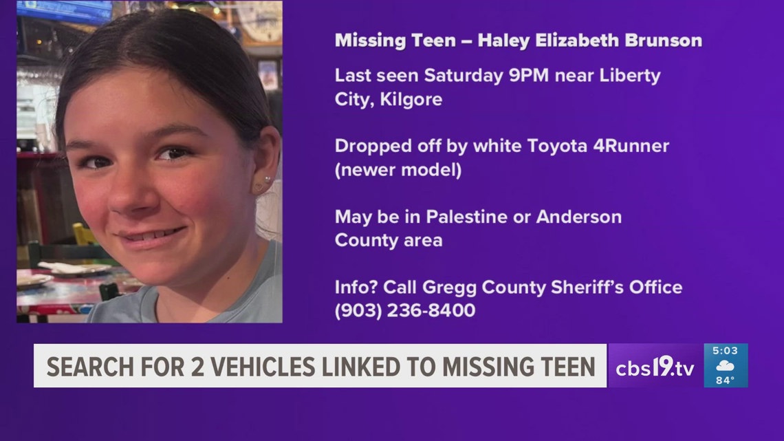 Gregg County deputies searching for missing 13-year-old girl believed ...