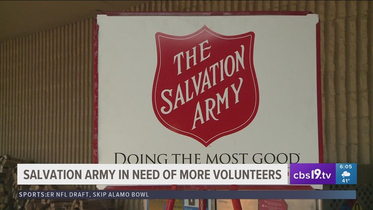 Salvation Army asking for locals to volunteer so they can meet holidays goal