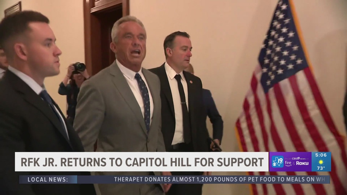 RFK Jr. returns to Capitol Hill to rally support | cbs19.tv