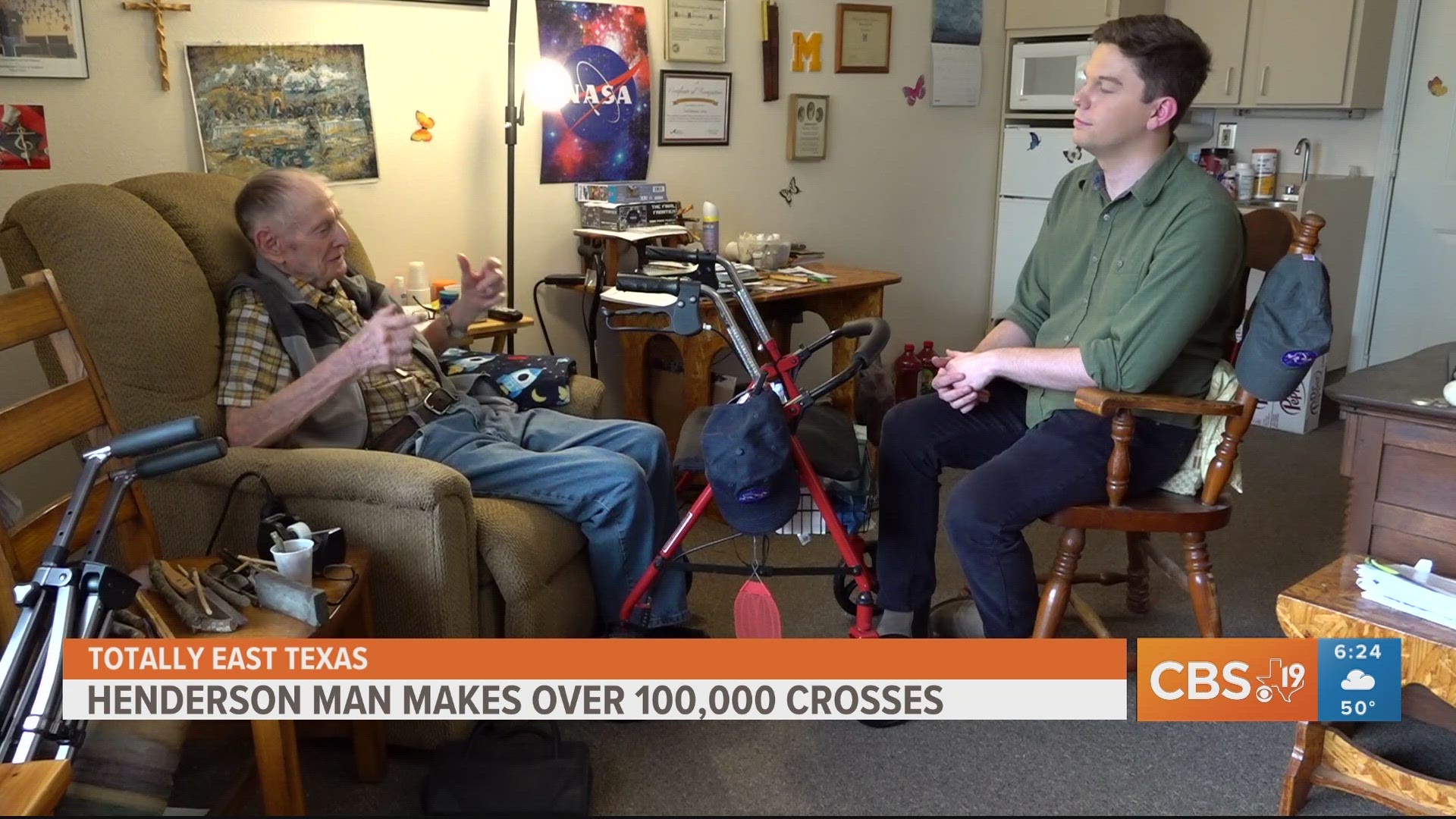 Fred Meissner says he's made between 100,000 and 150,000 crosses over the past 30 years.
