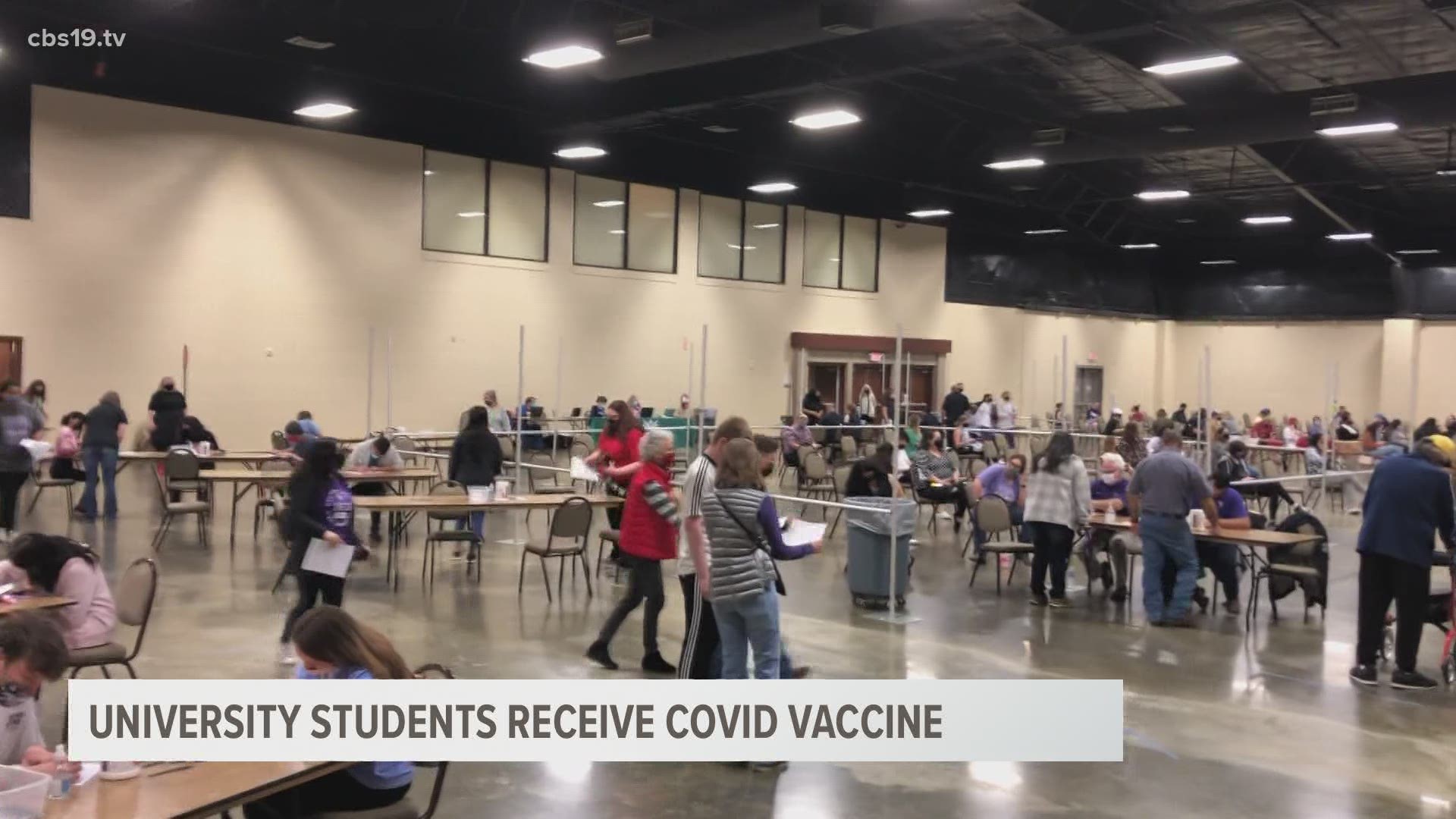 Stephen F. Austin State University vaccinated more than 7% of their entire student body in just one day.