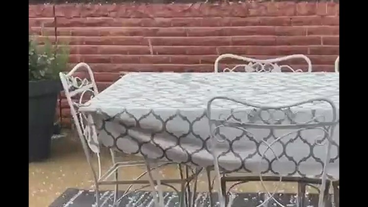 Hail in Andy Woods