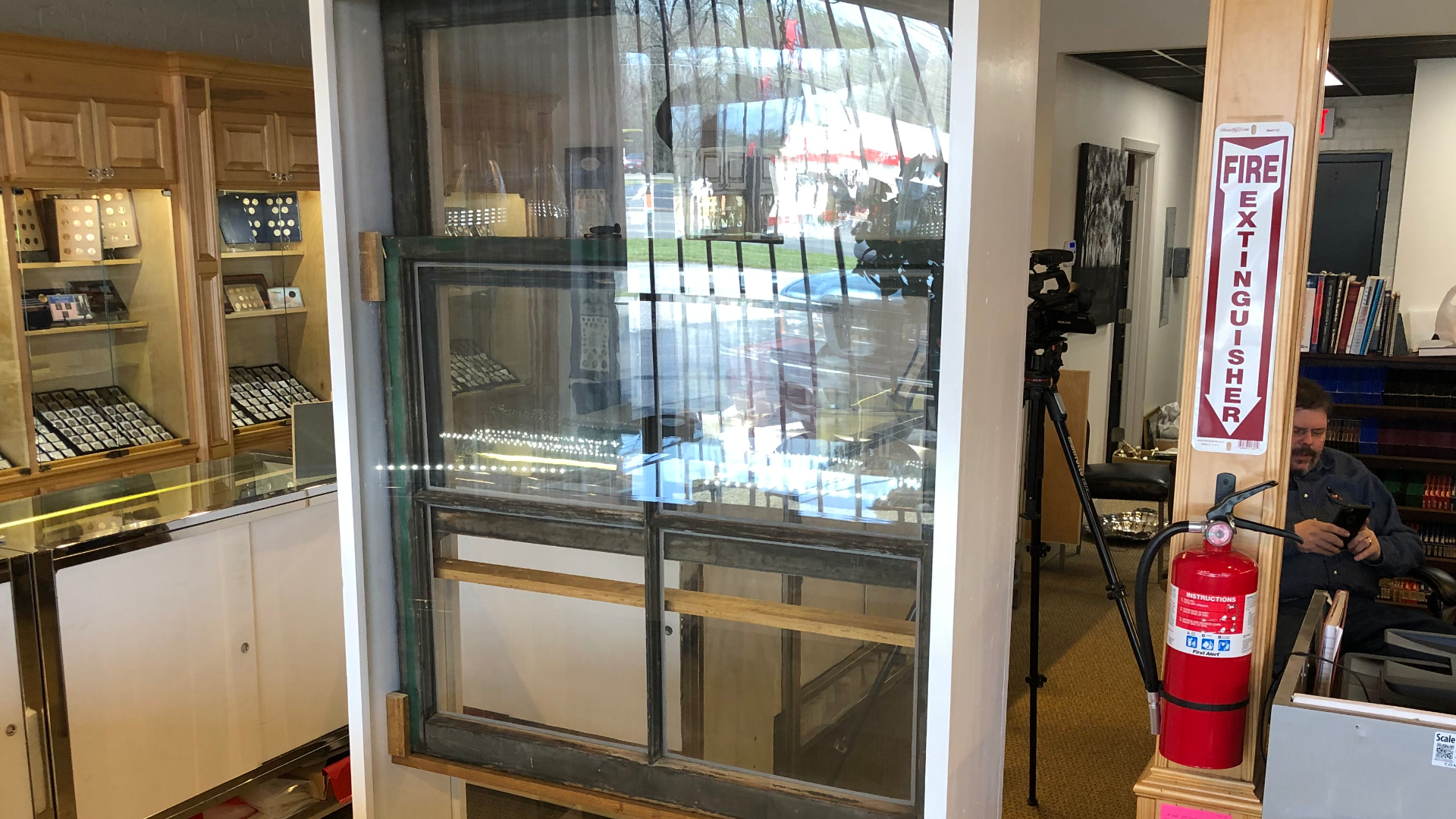Historic Display: Kennedy assassination window on display at Tyler ...
