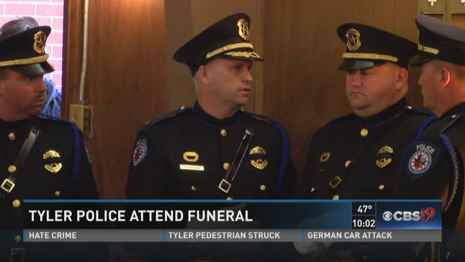 Retired Tyler police officer Ira Brown, Jr. is remembered at his funeral service Saturday.